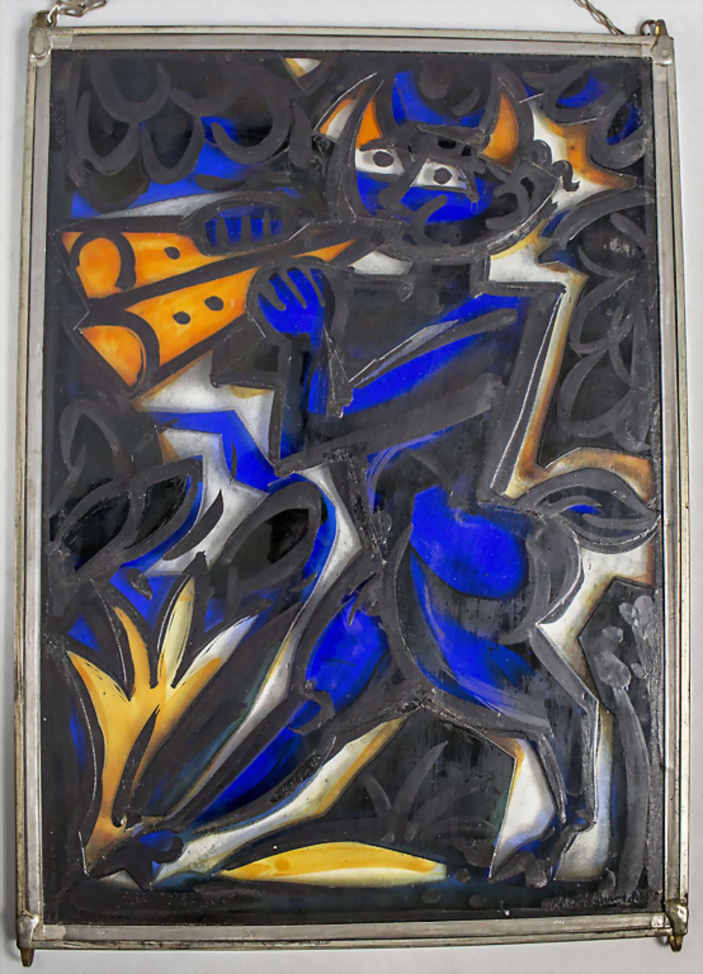 Glasbild / A glass picture, Hans Weidmann (1918-1997), Basel