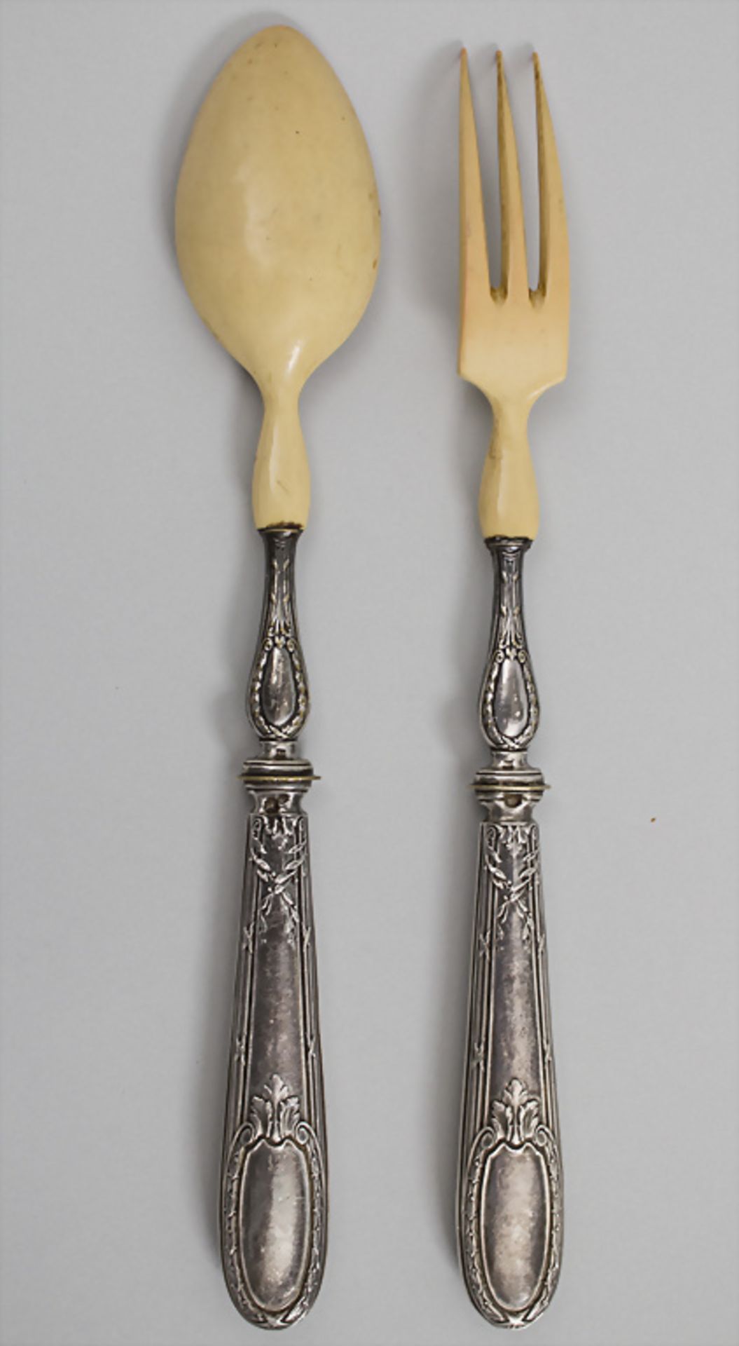 Salatbesteck / Silver salad servers, Paris, Ende 19. Jh. - Image 2 of 6