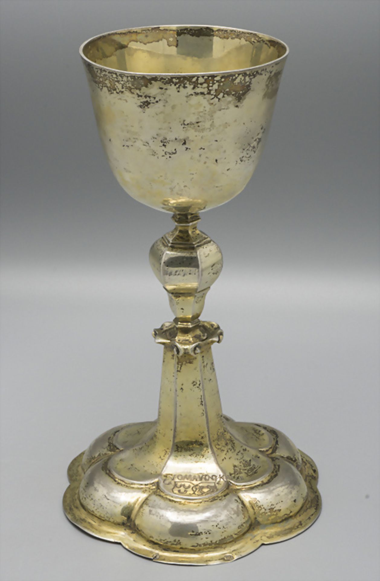 Barock Messkelch / A Baroque silver chalice, Eustach Hayd, Augsburg, um 1660