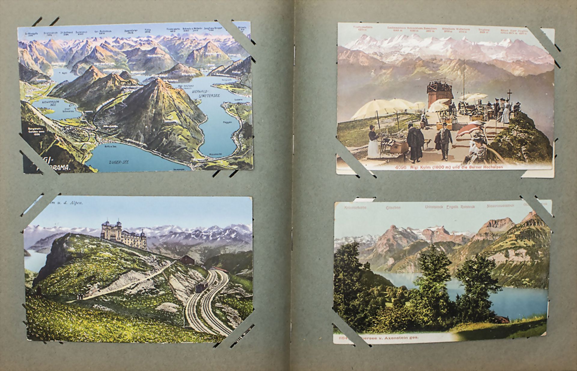 Postkartenalbum mit Schweizer Motiven / A postcard album with Swiss motifs, 19./20. Jh. - Image 4 of 4