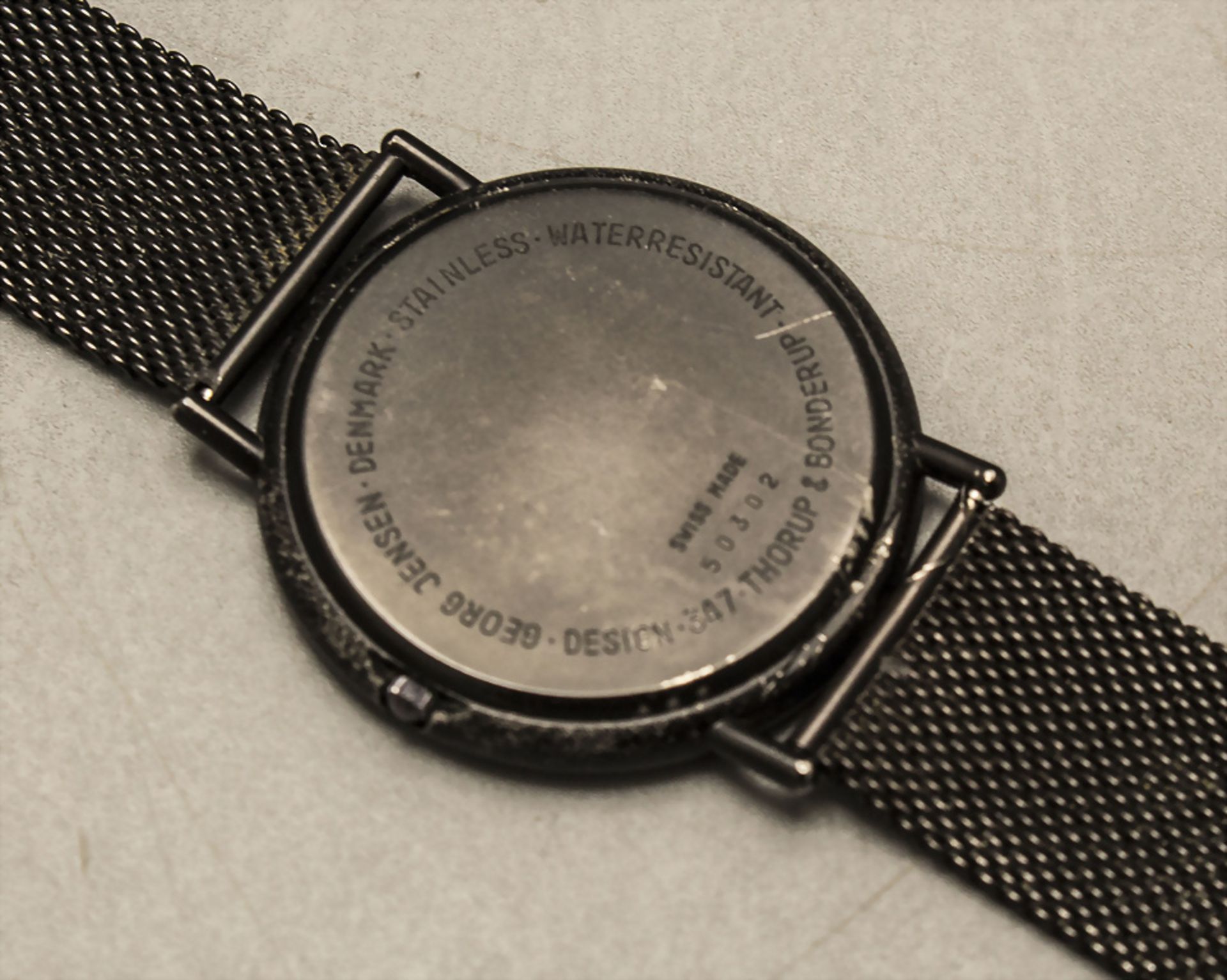 HAU Thorup & Bonderup / A wrist watch Thorup & Bonderup, Georg Jensen, Dänemark, 1980er Jahre - Image 3 of 3