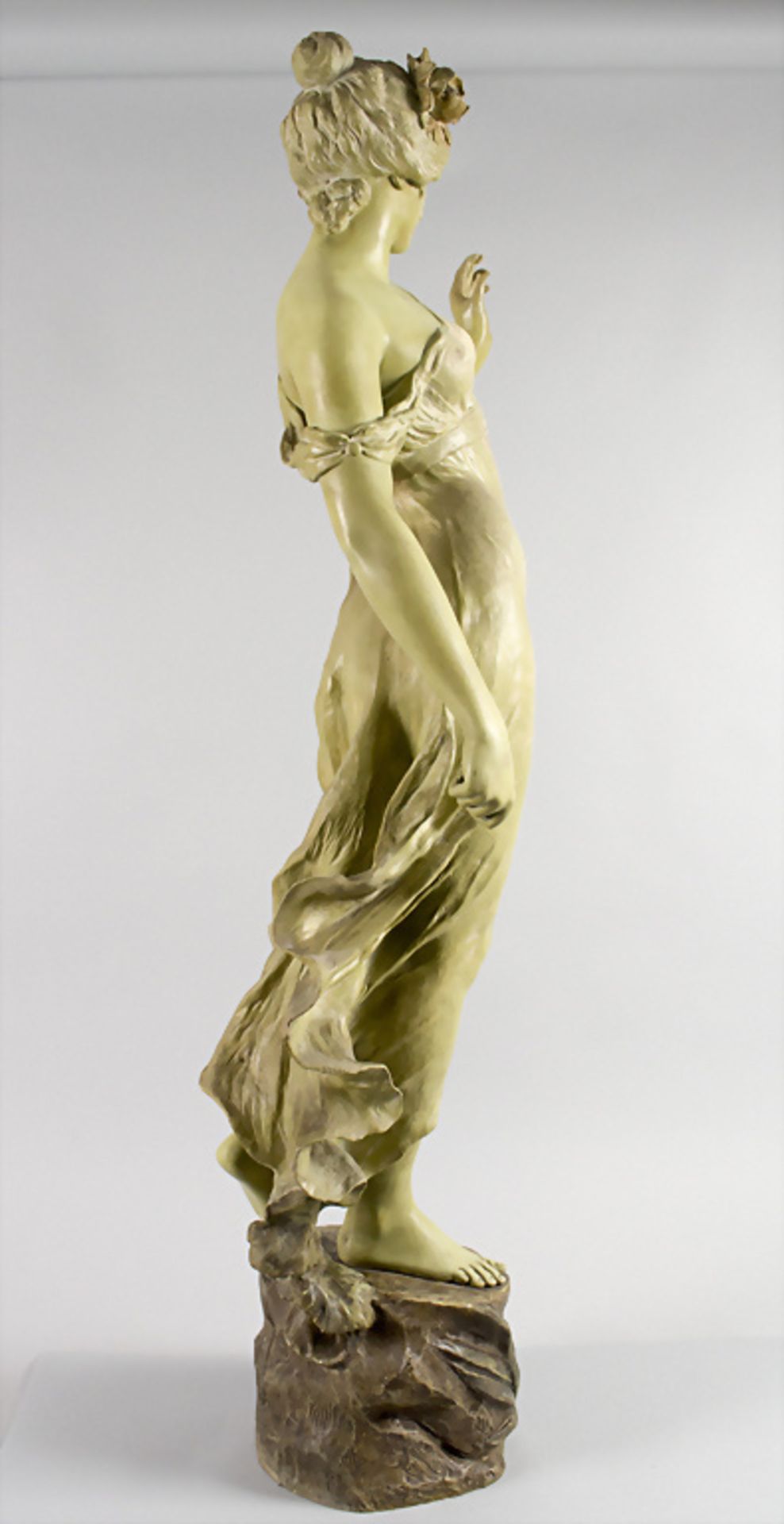 Jugendstil-Skulptur 'Tänzerin' / An Art Nouveau sculpture 'Dancer', Goldscheider, Wien, um 1900 - Image 5 of 9