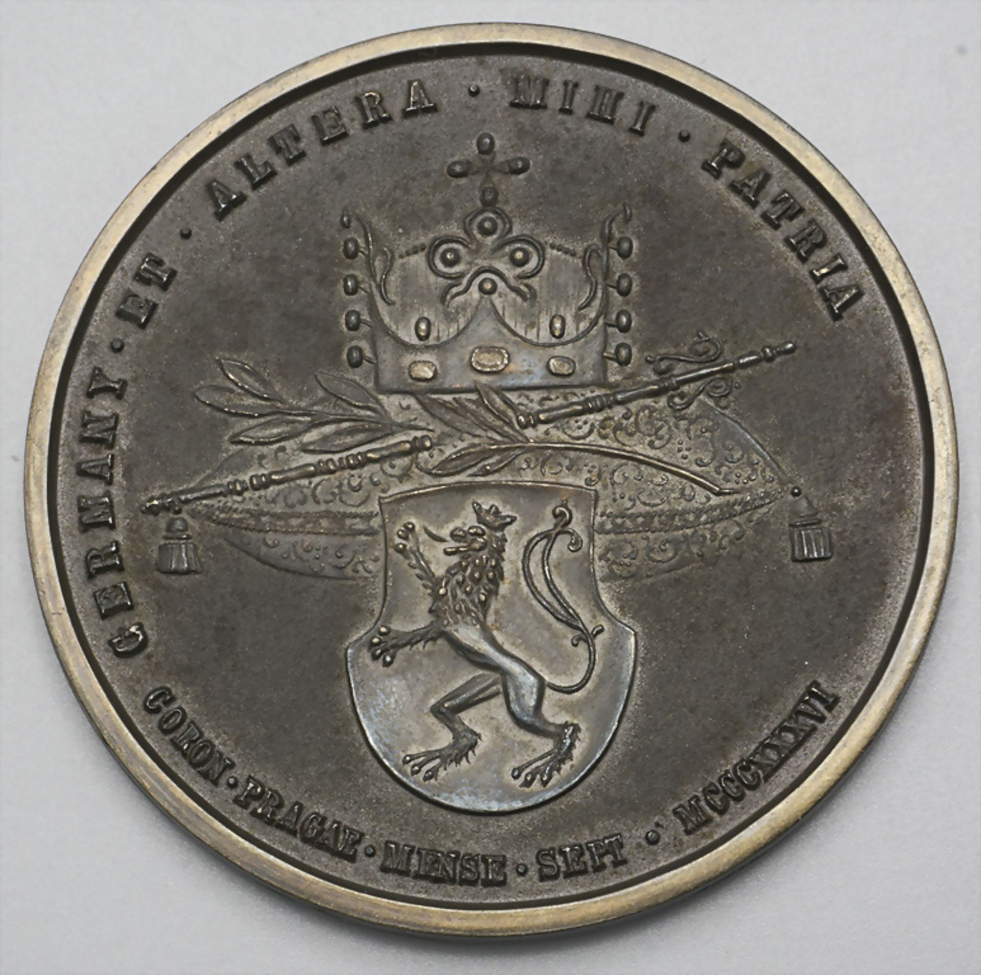 Medaille 'Krönung Maria Anna Augusta und Kaiser Ferdinand in Prag 1836', Replik - Image 2 of 2