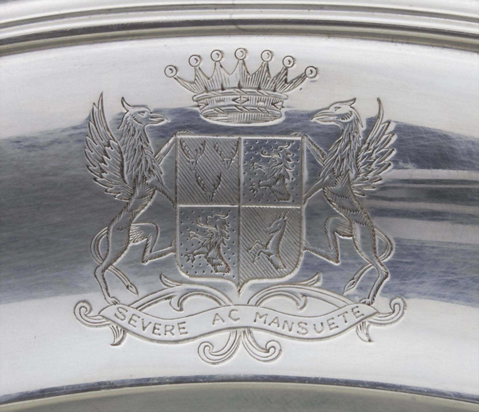 Große Platte / A large silver plate, St. Peterburg, 1851 - Bild 2 aus 4