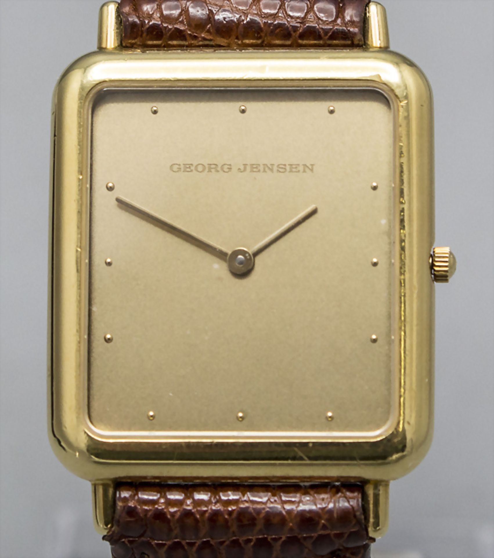 Georg Jensen HAU Thorup & Bonderup / An 18 ct gold Georg Jensen wrist watch Thorup & Bonderup, ...