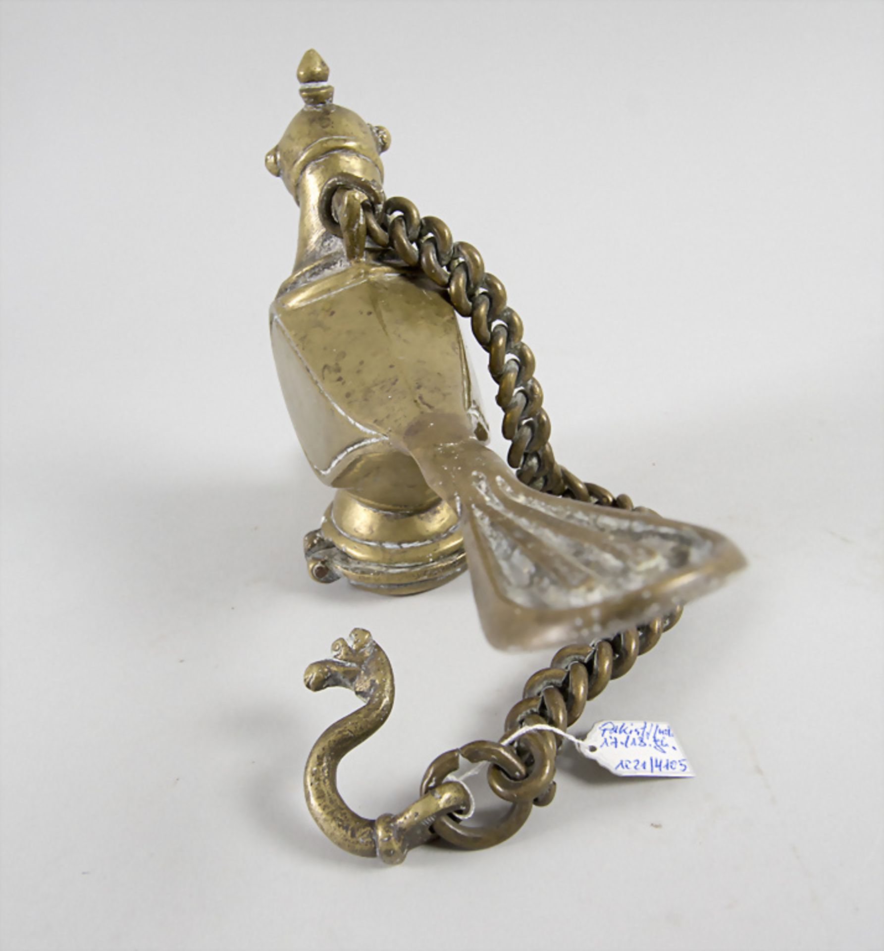 Vogel-Öllampe / An oil lamp with bird, wohl Pakistan/Indien, 17./18. Jh. - Image 3 of 6