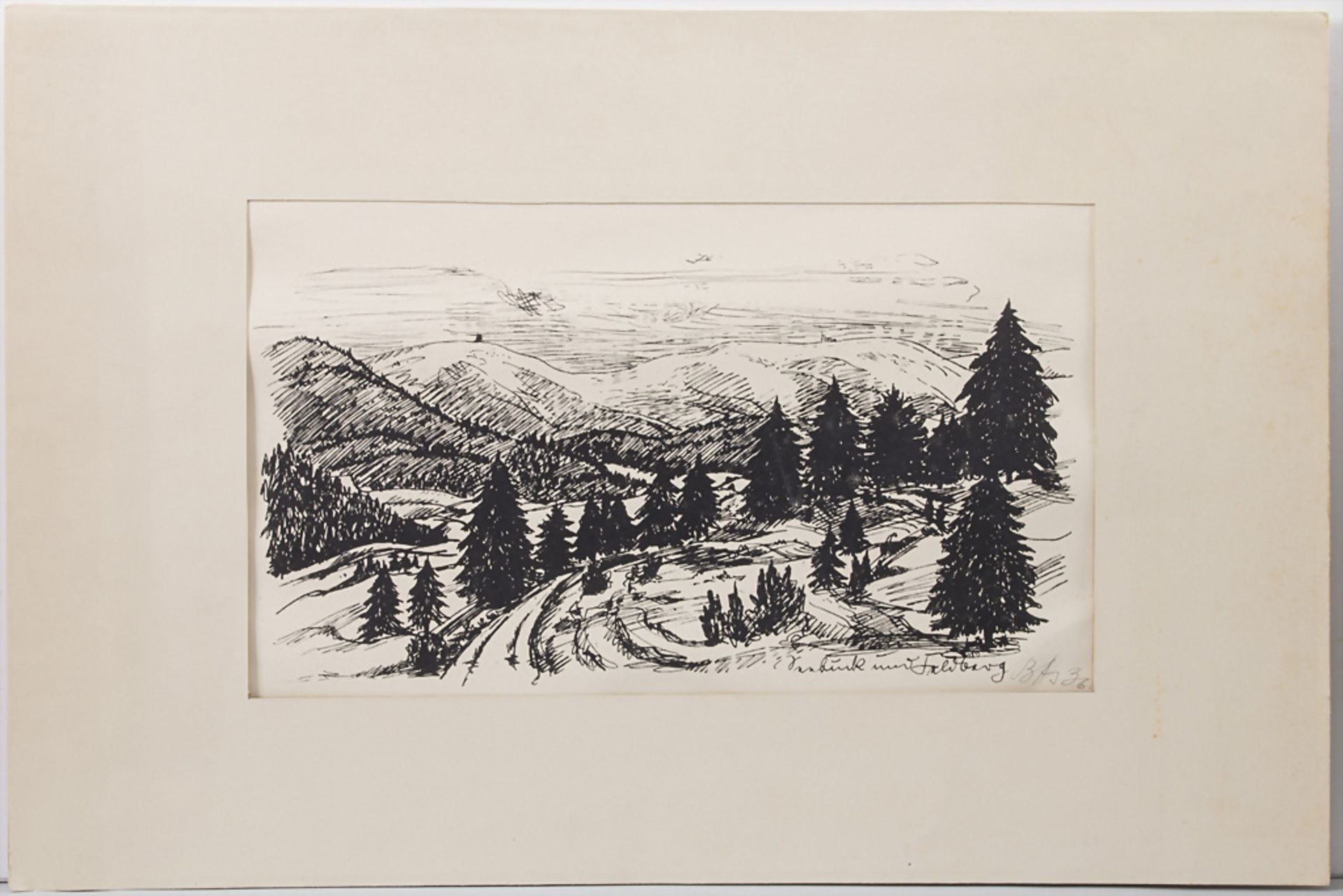 Künstler der 1930er Jahre, 2 Landschaften 'Feldberg' und 'Löwental' / 2 landscapes 'Feldberg' ... - Bild 2 aus 9