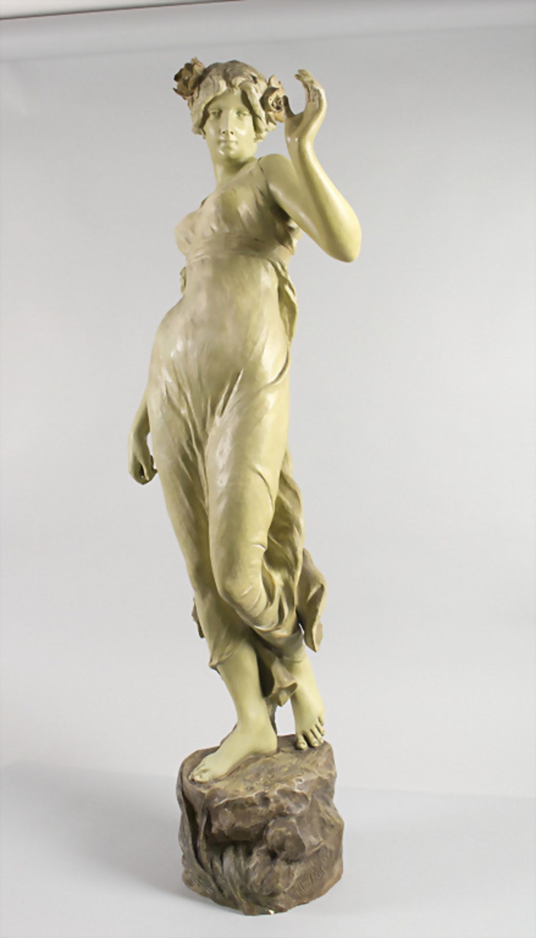 Jugendstil-Skulptur 'Tänzerin' / An Art Nouveau sculpture 'Dancer', Goldscheider, Wien, um 1900 - Image 2 of 9