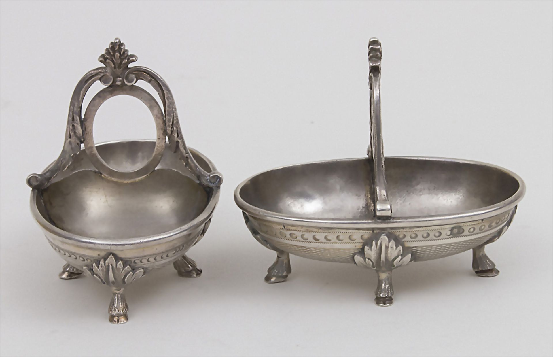 Paar Salieren / A pair of open salts, Paris, um 1900