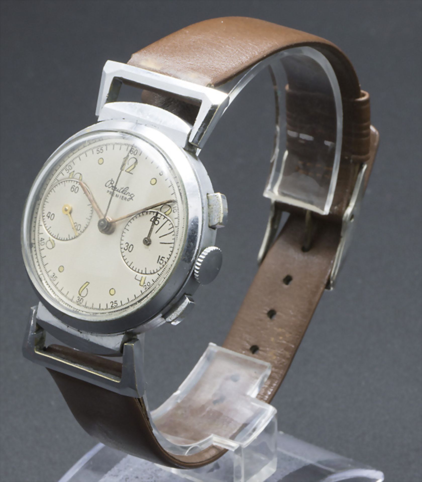 Chronograph Breitling Premier, Genf / Geneve, um 1940 - Bild 4 aus 5