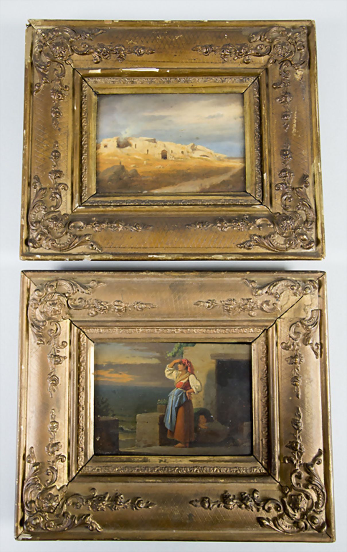 Thomas Fearnley (1802-1842), Paar Miniaturen mit orientalischen Motiven / A pair of miniatures ...