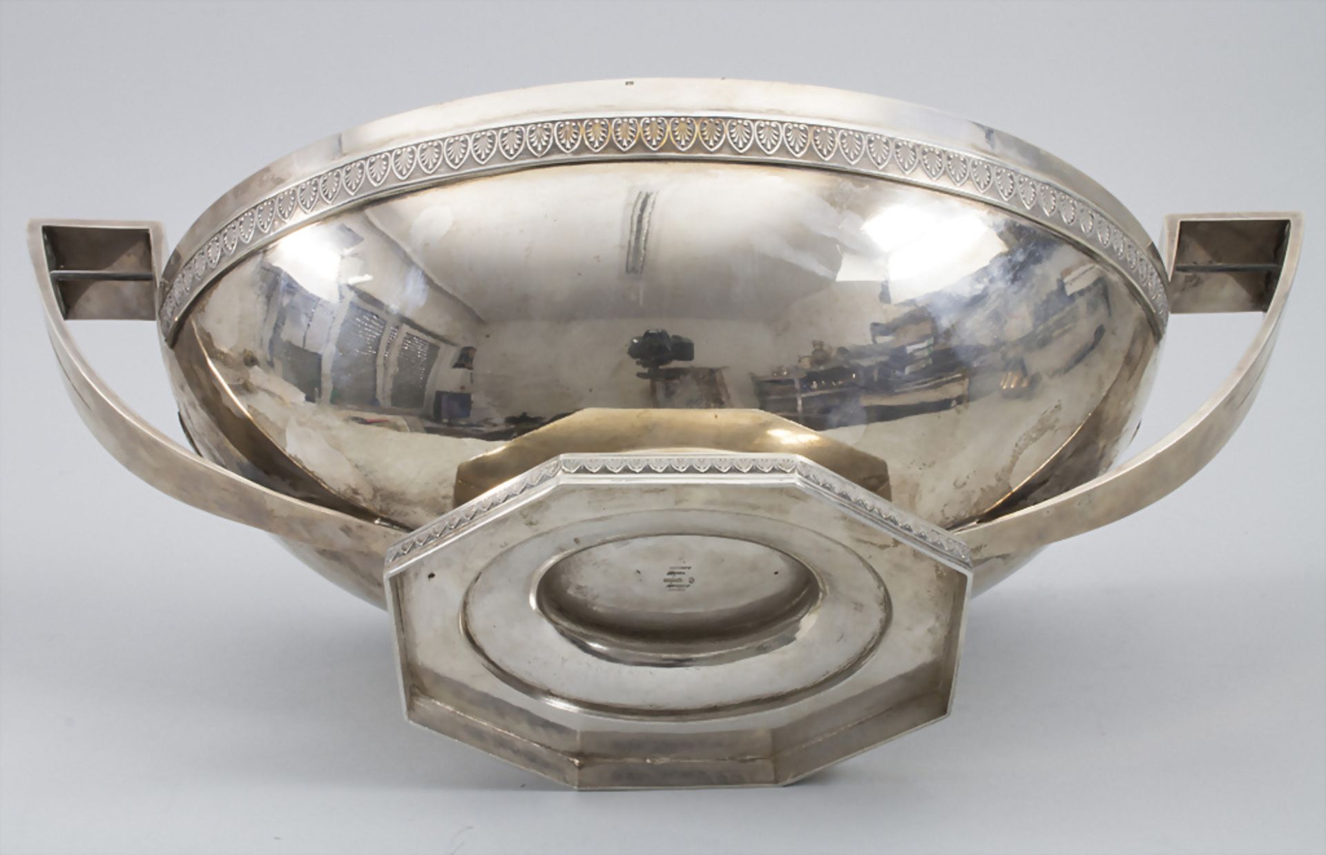 Jardinière / Obstschale / A silver fruit bowl, A. Seiler, Vevey, um 1900 - Bild 9 aus 11