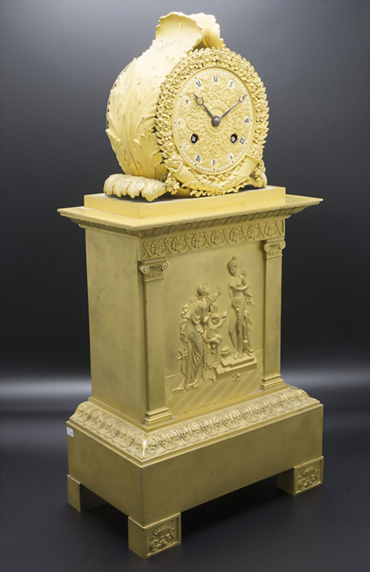 Empire Pendule 'Die Künste' / An Empire ormulu mantel clock 'The fine arts', Martina Horloge ... - Image 2 of 7