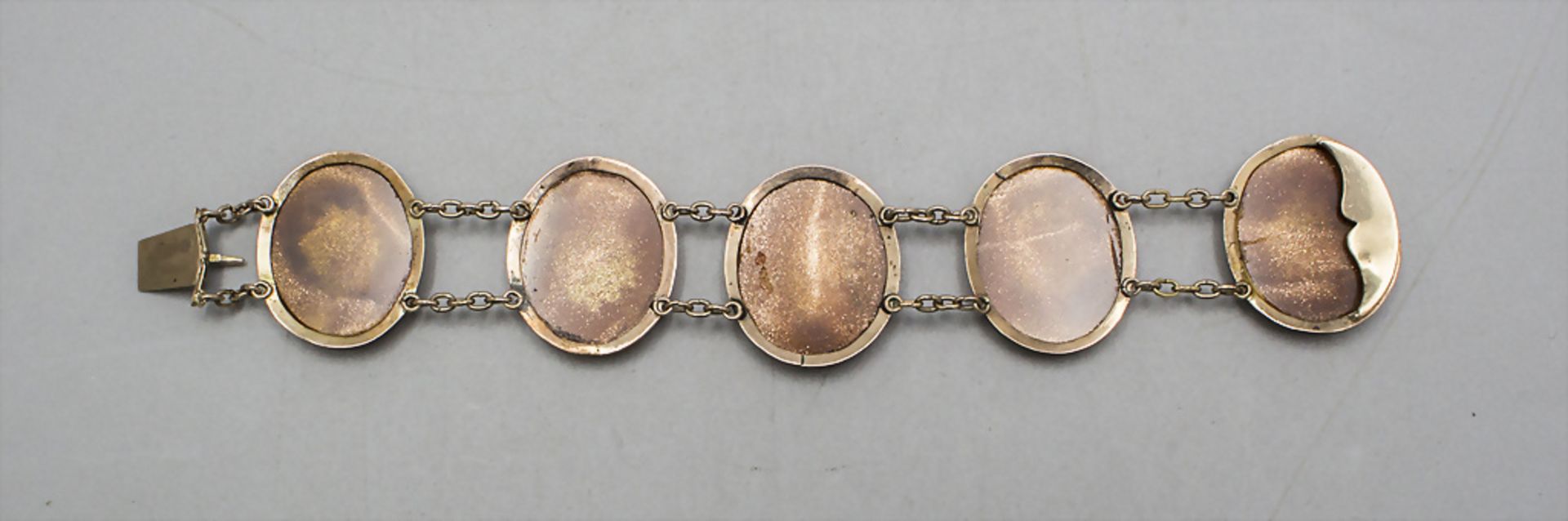 Pietra Dura-Armband / A pietra dura bracelet, Ende 19. Jh. - Image 2 of 4