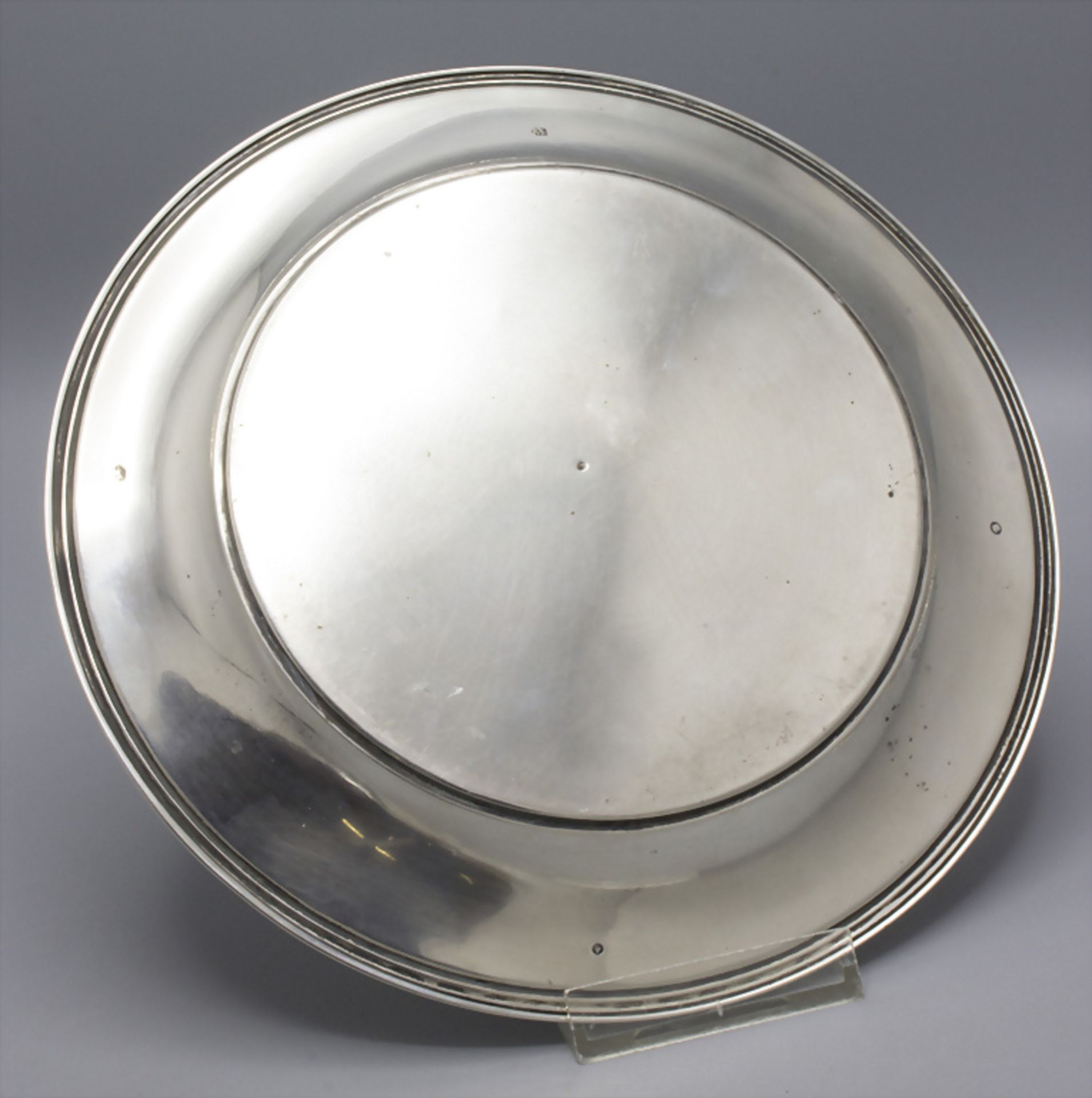 Silberteller / A silver plate, van Kempen, The Hague, 1869 - Image 3 of 7