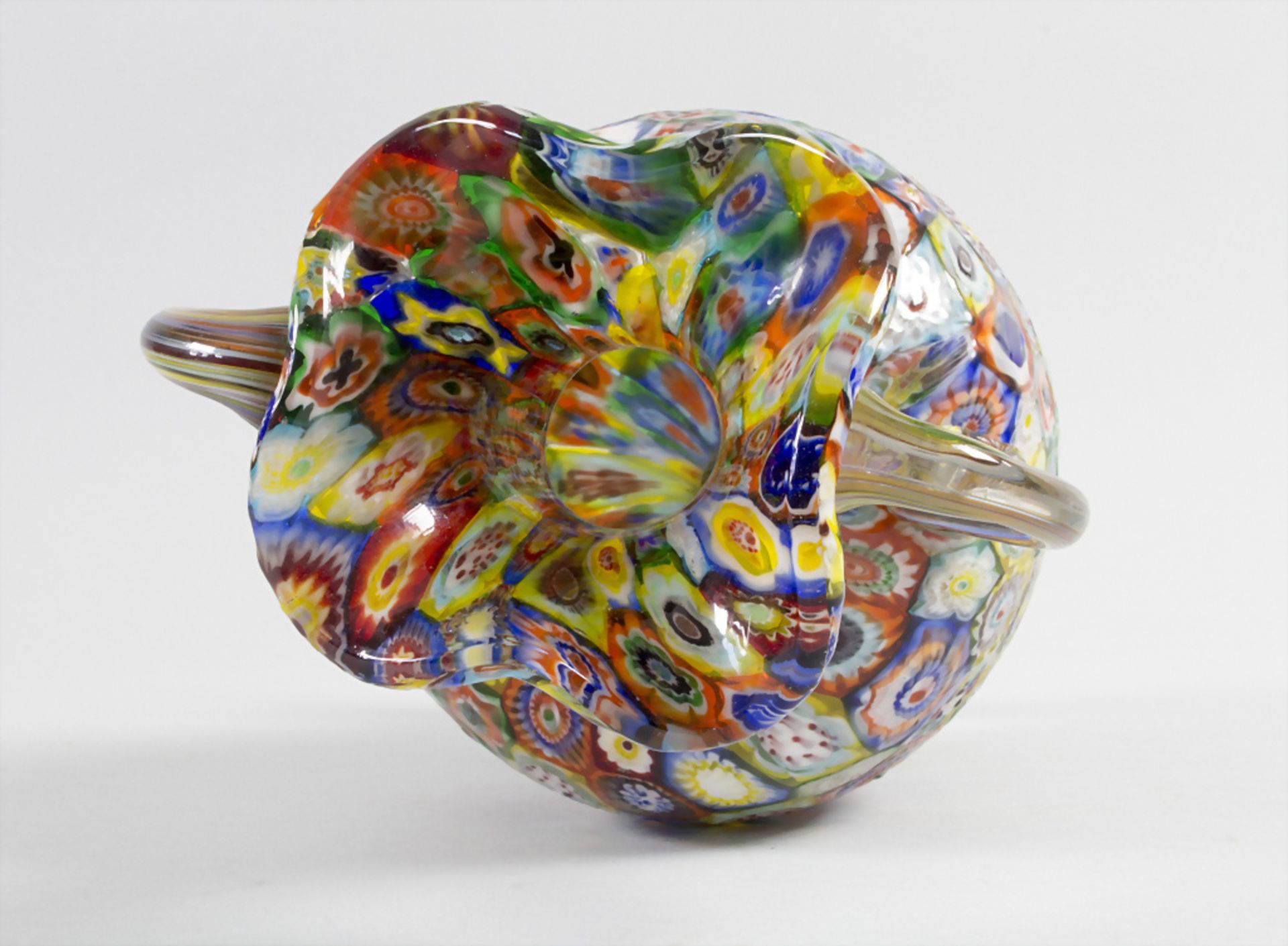 Jugendstil-Henkelvase / An Art Nouveau handled vase, Murano, Aureljano & Toso, um 1915 - Bild 2 aus 4