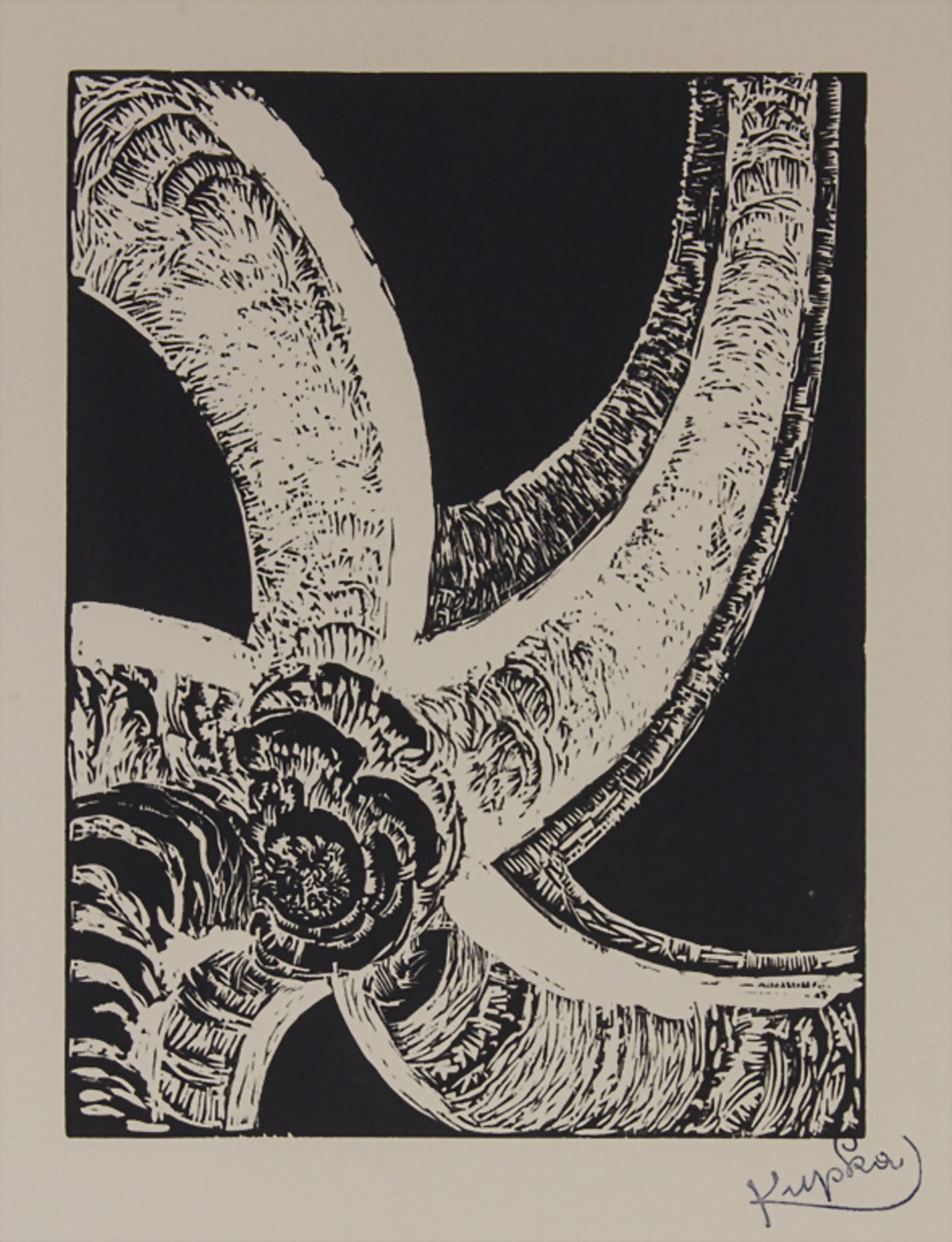 Franz Kupka (1871-1957), 'Quatre histoires de blanc et noir V', 1926