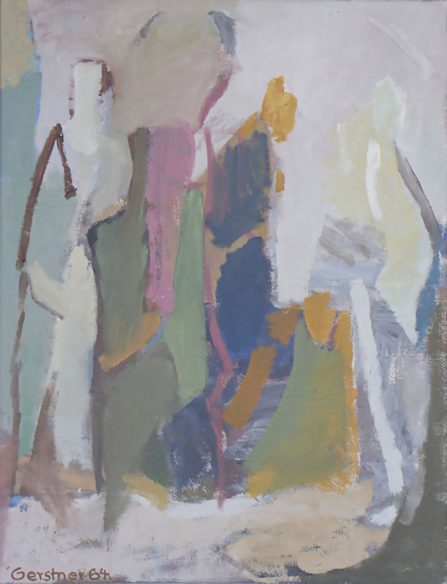Gerstner, 'Abstrakte, stehende Figuren' / 'Abstract, standing figures', 1964