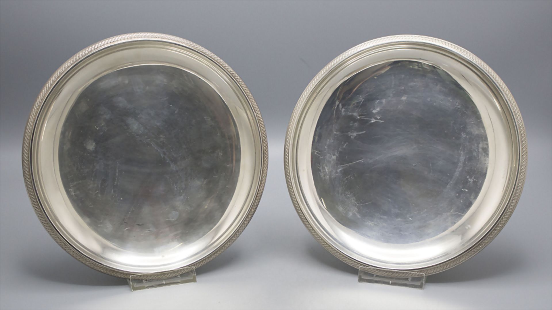 Paar Tazza / A pair of silver Tazza, Emile Puiforcat, Paris, nach 1857