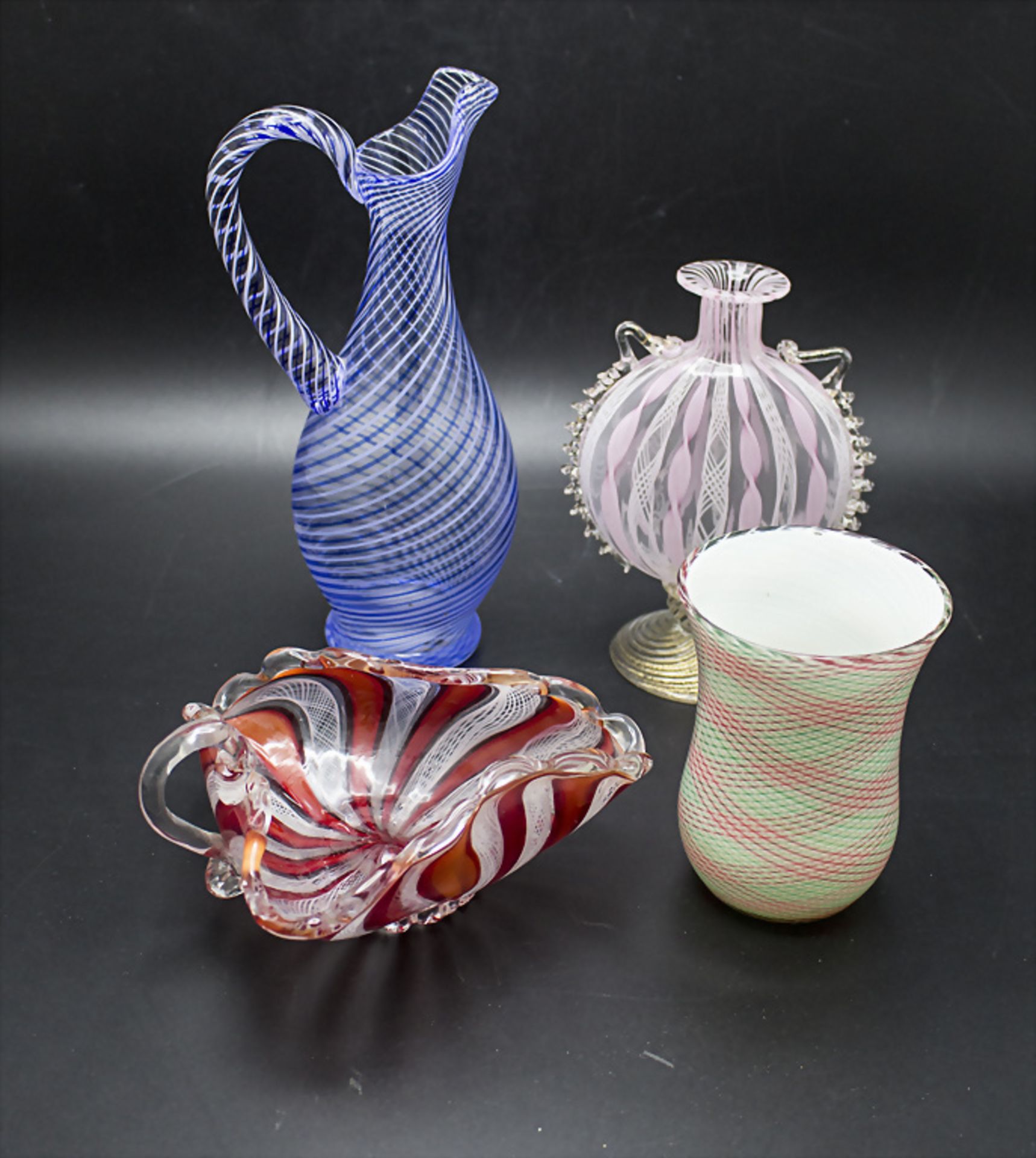 Konvolut Glasgefäße / A collection of glass vessels, Murano, Italien, 20. Jh.