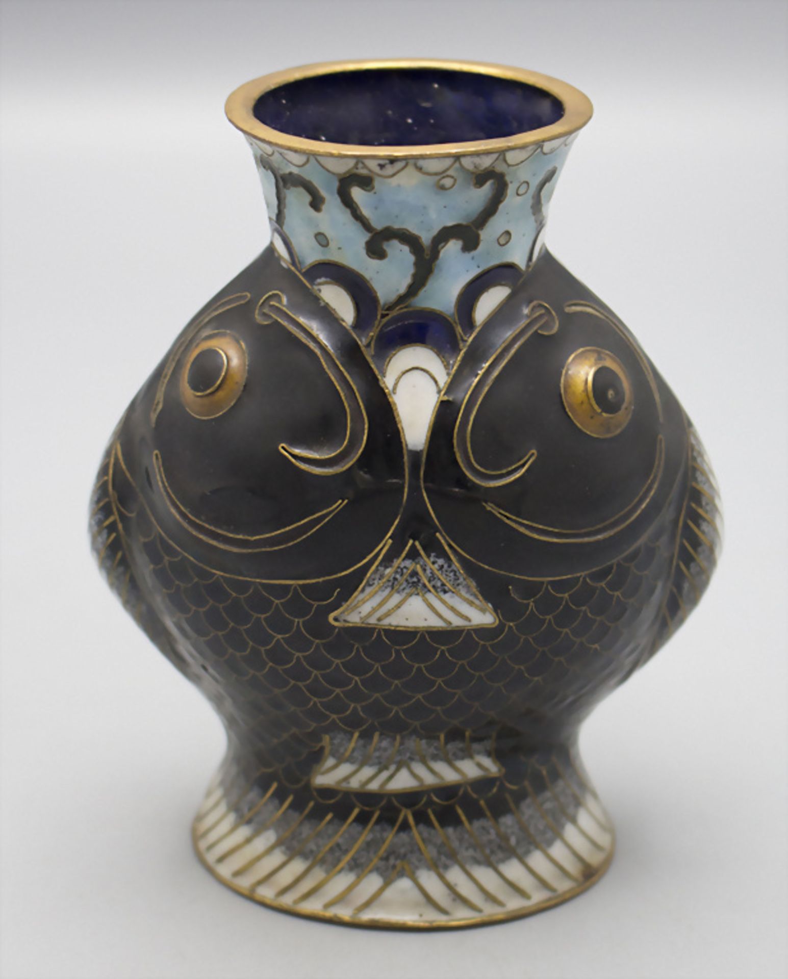 Seltene Cloisonné-Vase / A rare Cloisonné vase, China, späte Qing Dynastie (1644-1911)