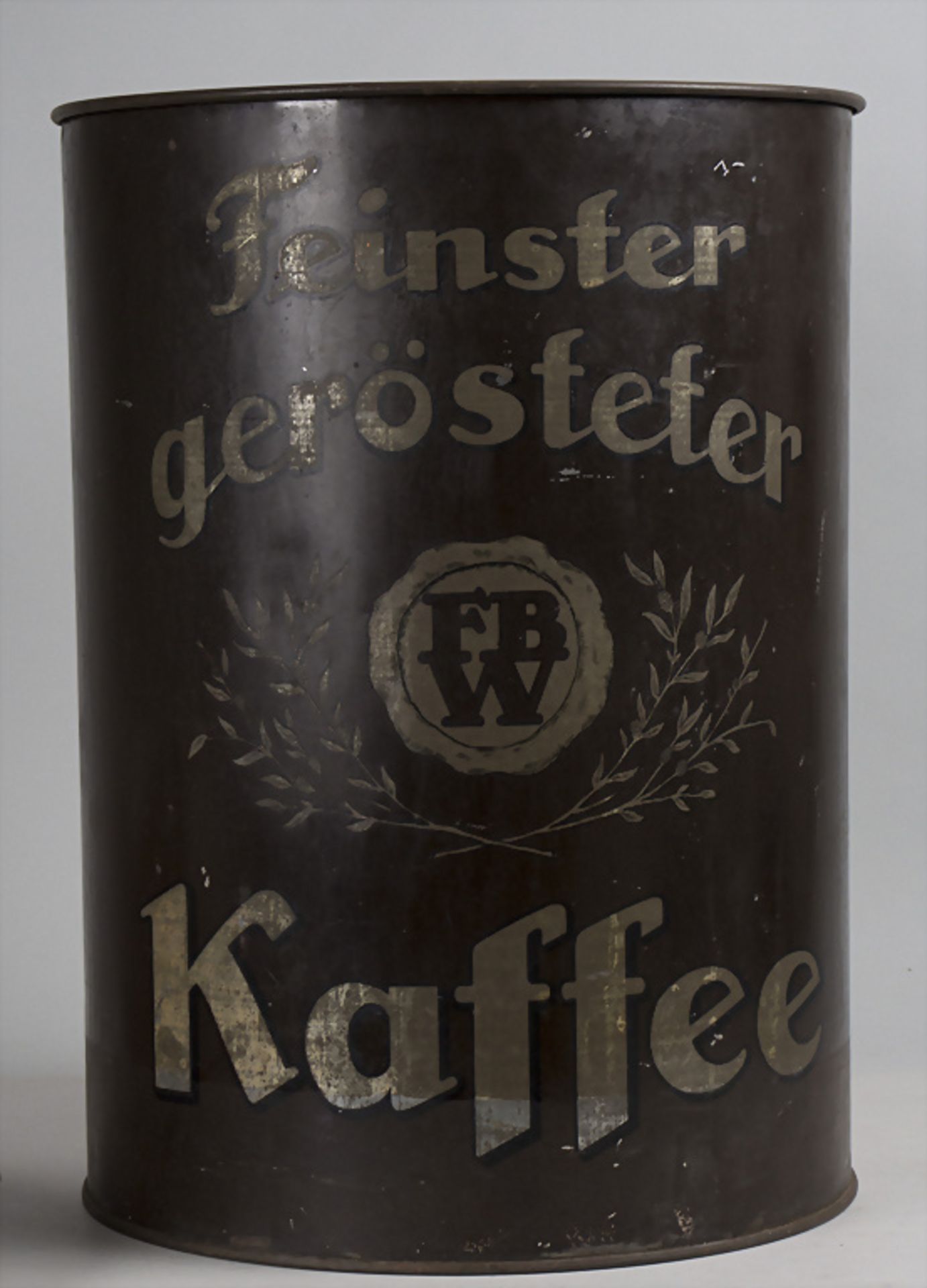 Große Kaffee-Dose / A large coffee can, deutsch, um 1910