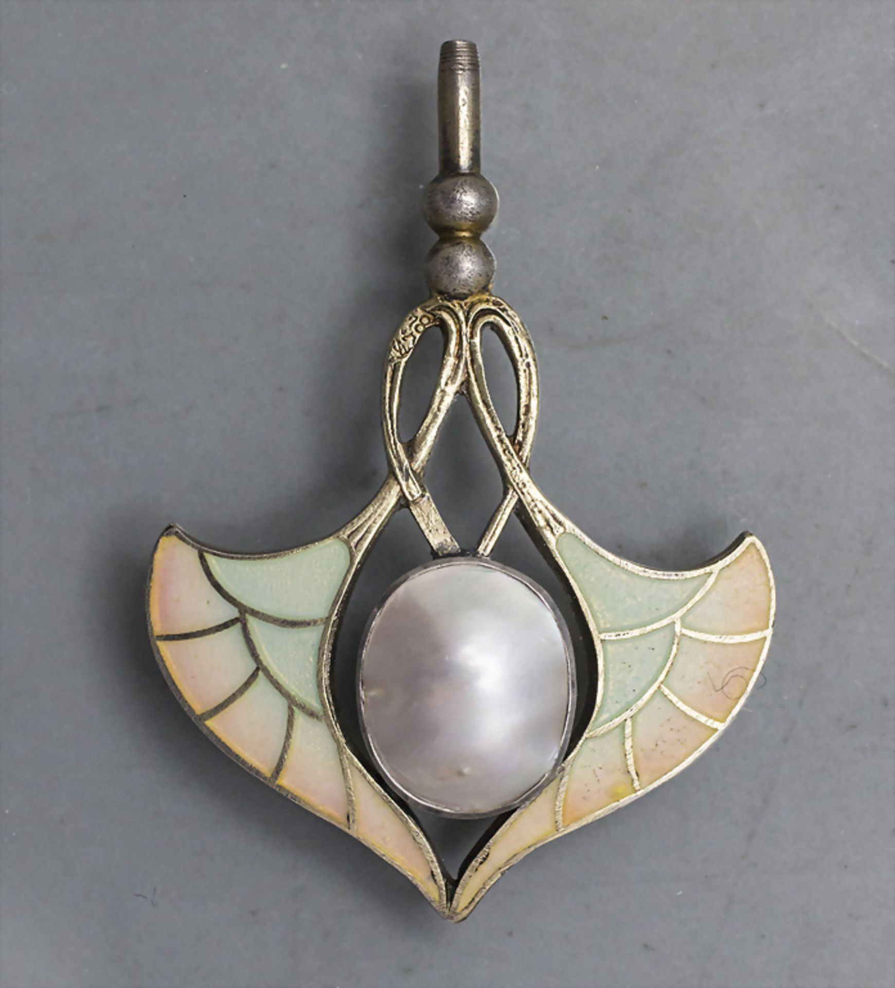 Jugendstil Anhänger / An Art Nouveau pendant, wohl Carl Hermann, Pforzheim, um 1900