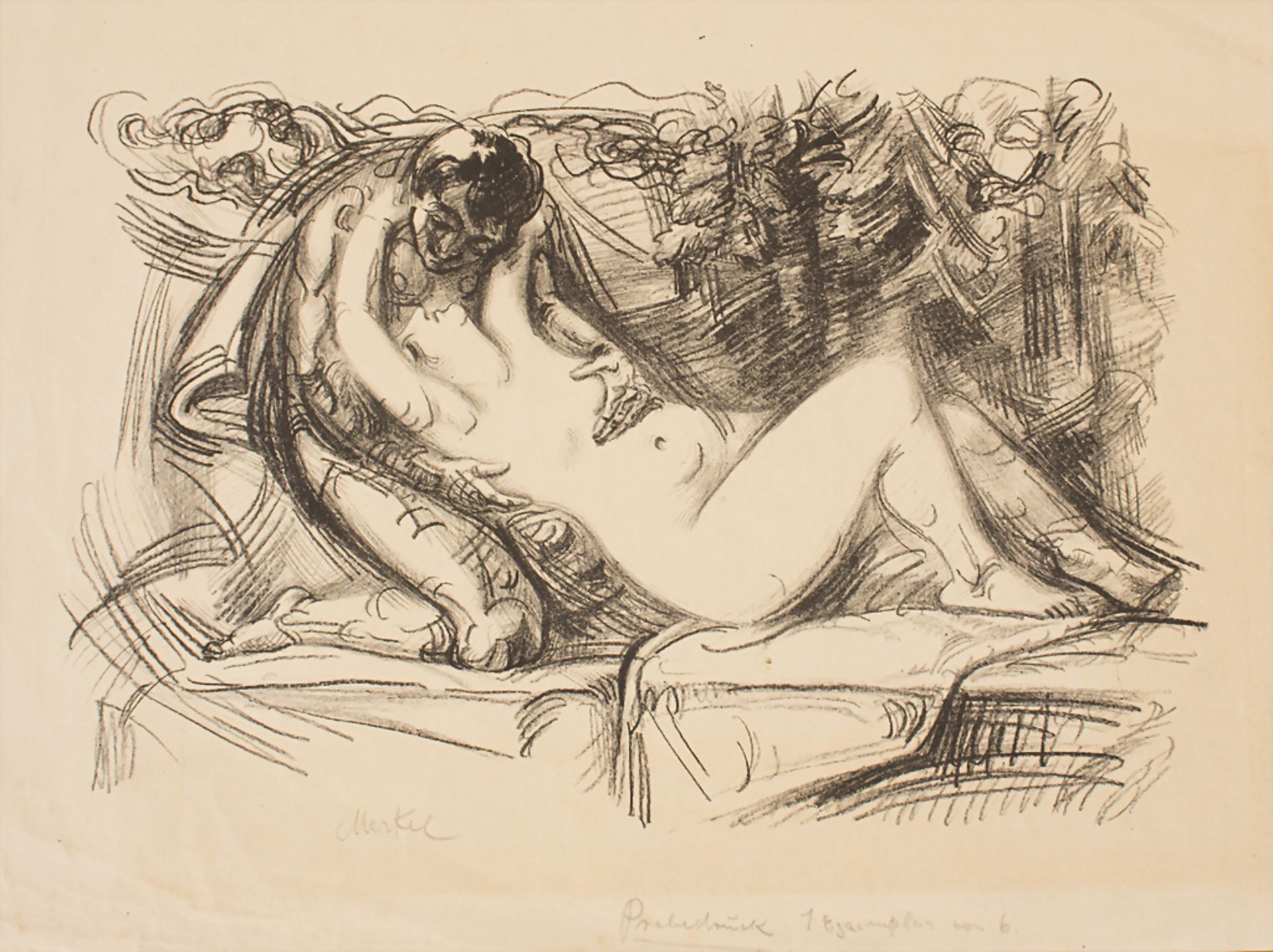Georg Merkel (1881-1976), 'Liebespaar' / 'Two lovers', 1922