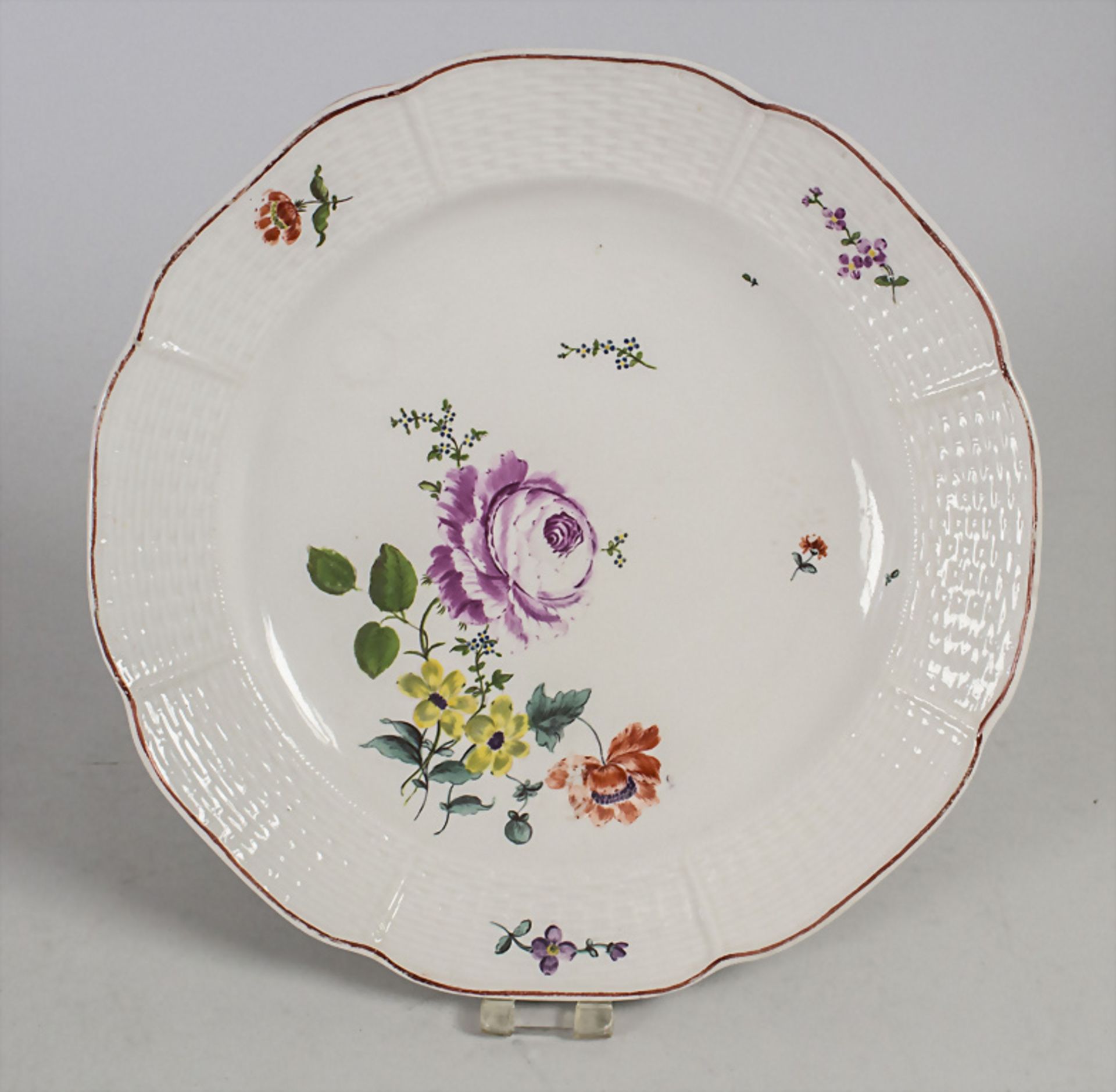 Teller / A plate, Frankenthal, um 1759-62