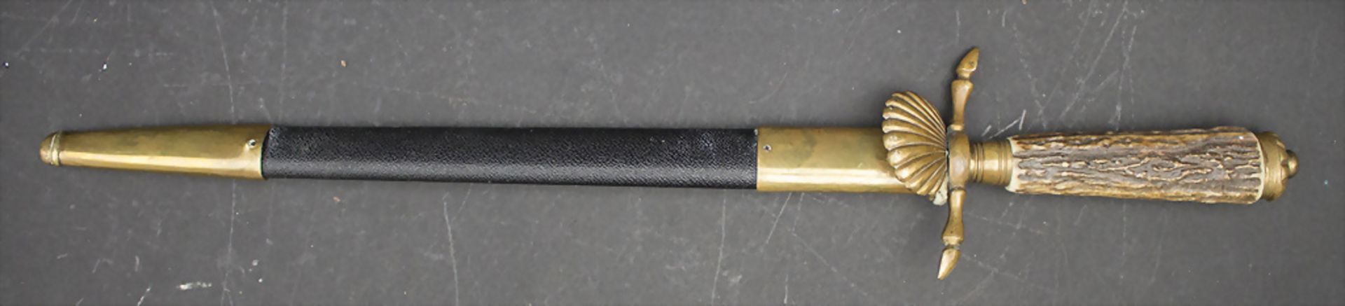 Hirschfänger / A hunting knife, deutsch, um 1900