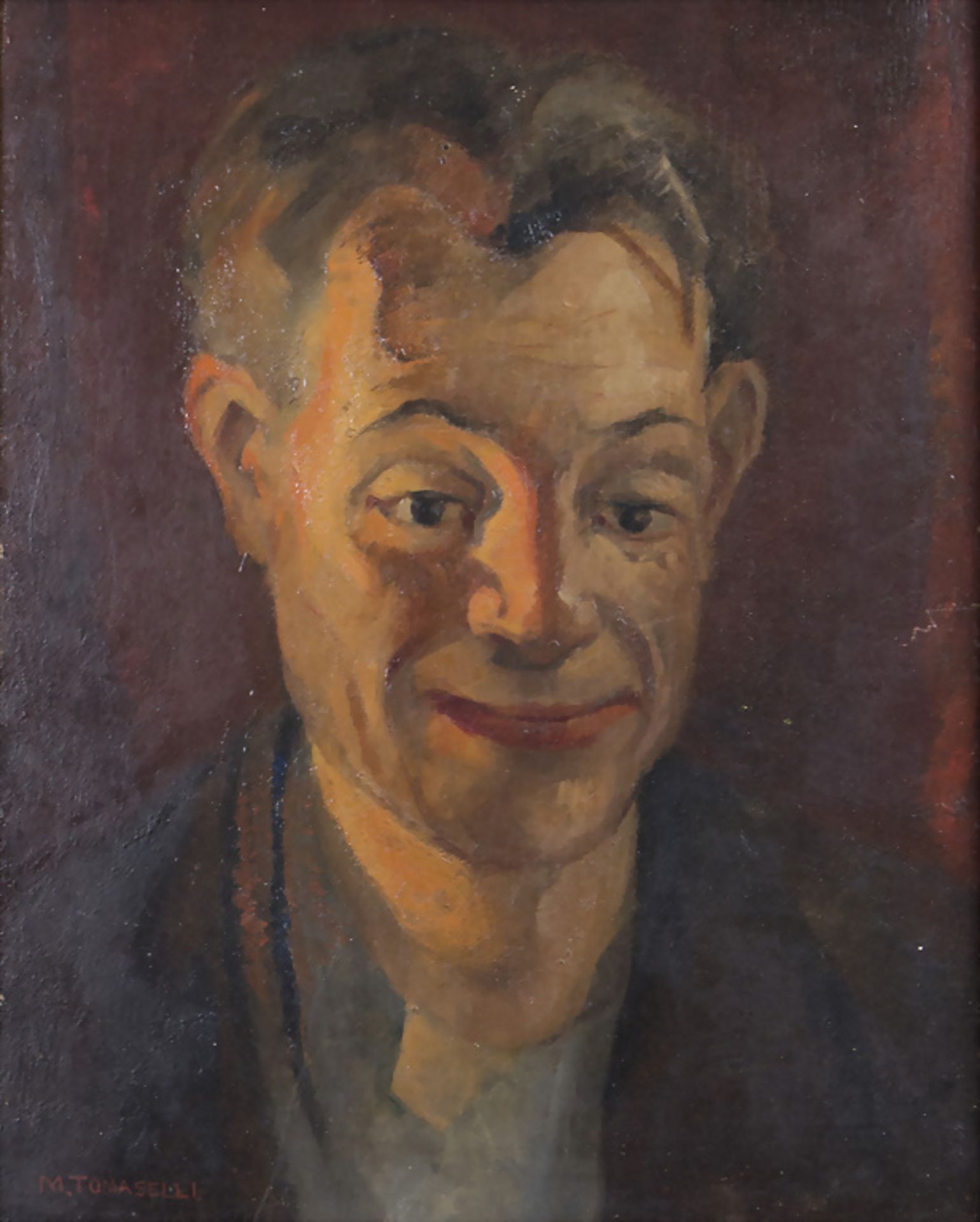 Mercedes Tomaselli, 'Traurig lächelnder Mann' / 'A sadly smiling man', 20. Jh.