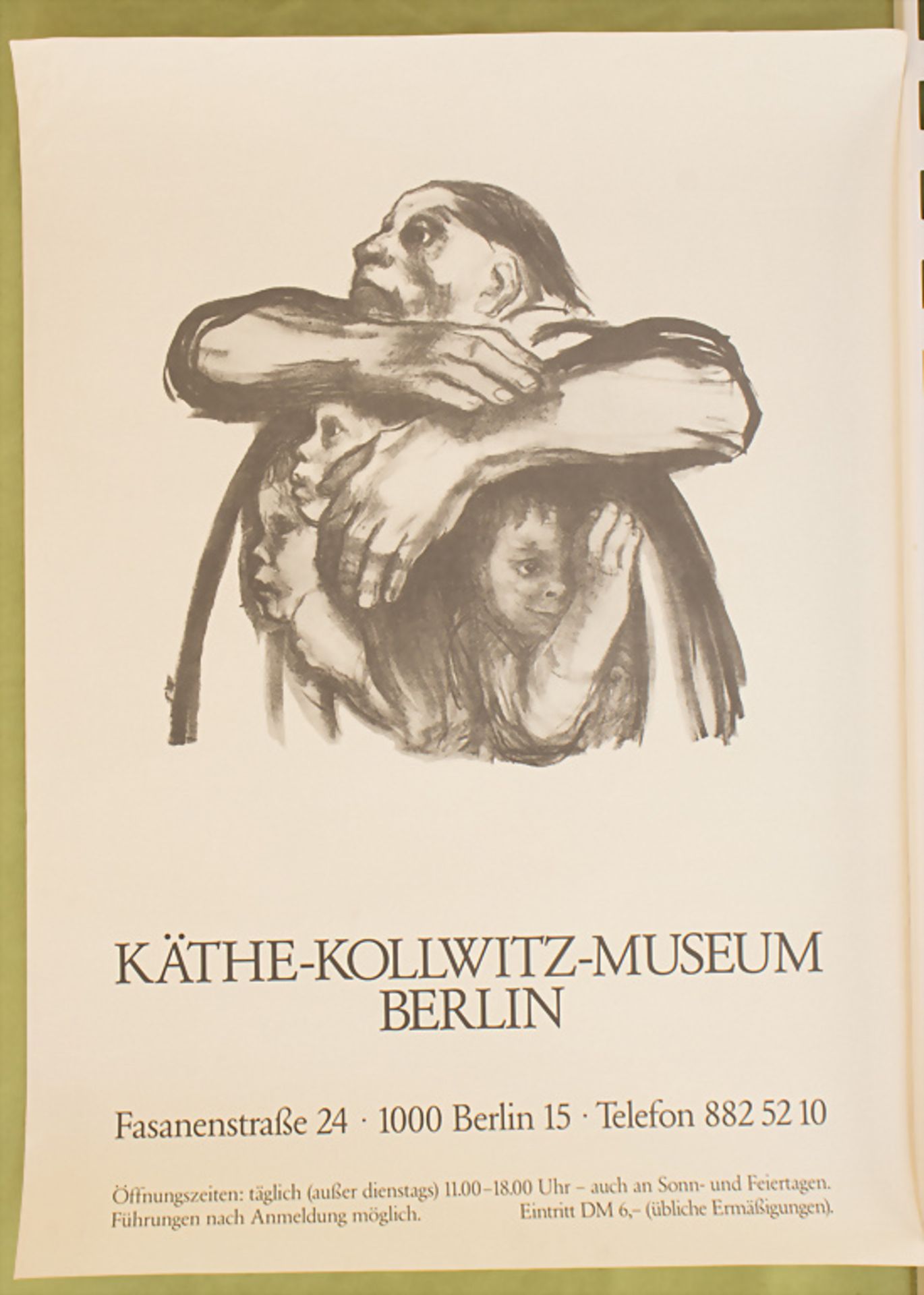 Käthe Kollwitz (1867-1945), Ausstellungsplakat des Kollwitz Museums Berlin