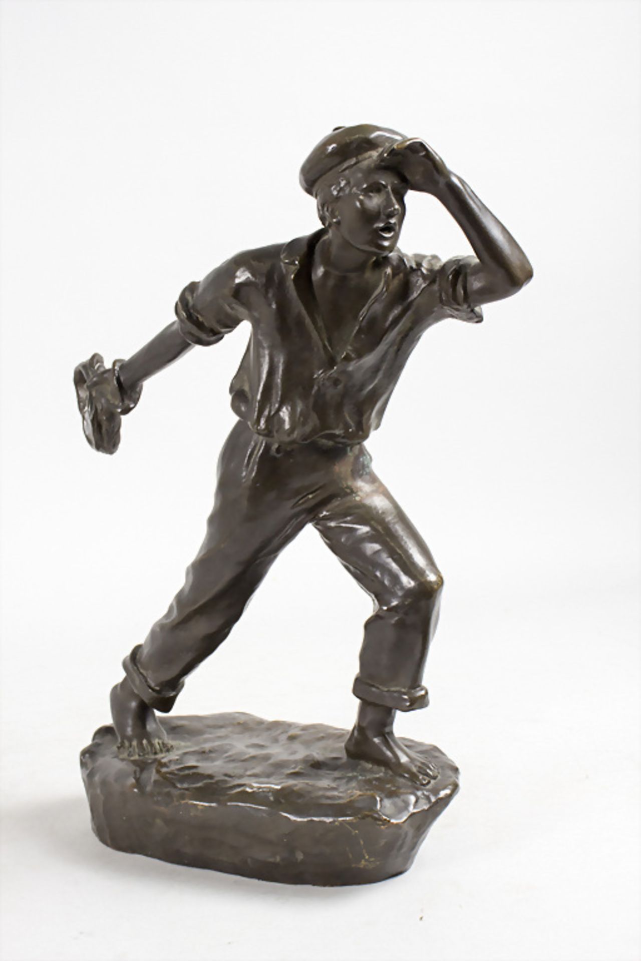 Arthur PUYT (1873-1955), Bronzeplastik 'Matrose' / A bronze sculpture 'Sailor', Belgien, um 1910