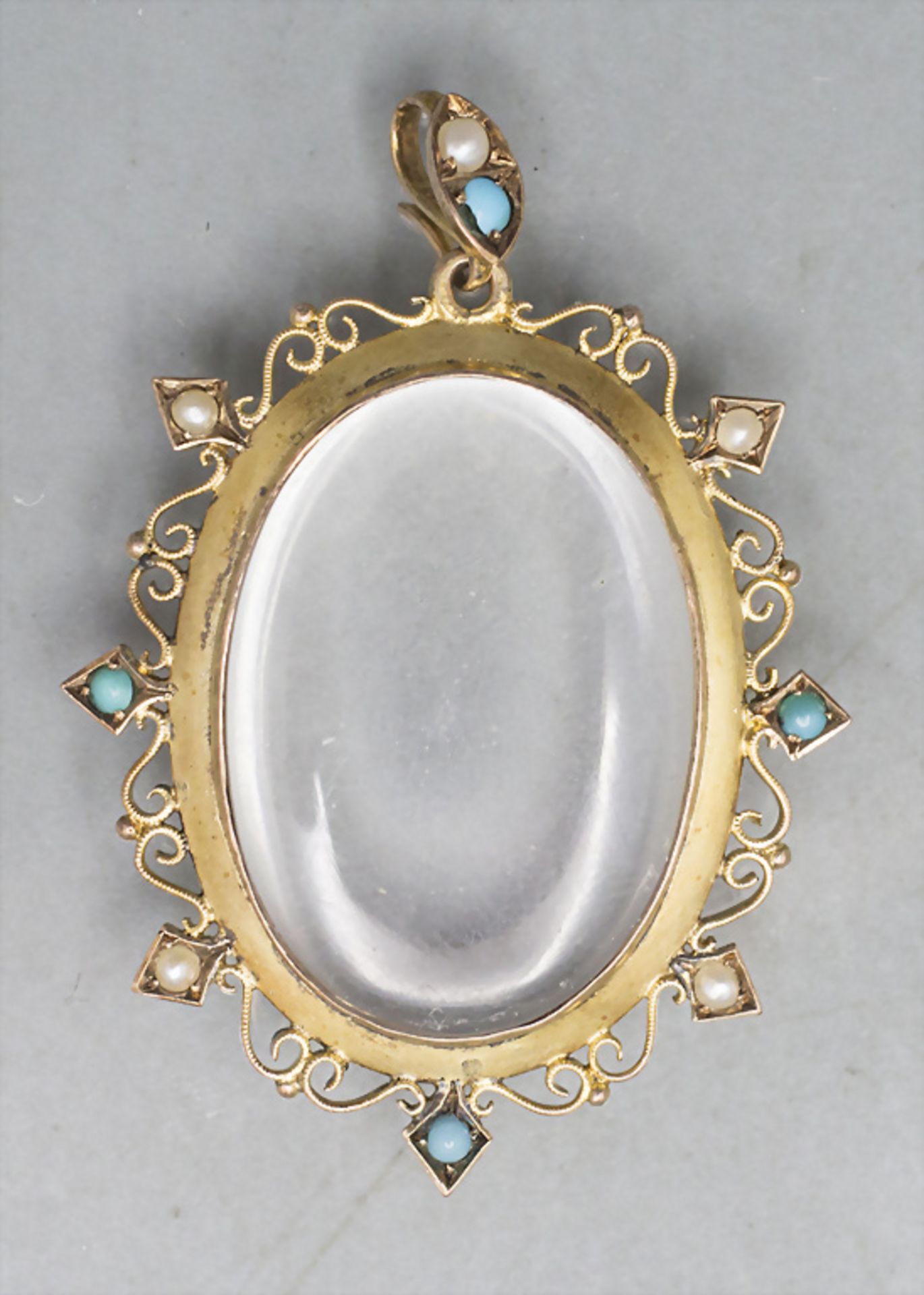 Medaillon Kettenanhänger / A medallion pendant, 19. Jh.