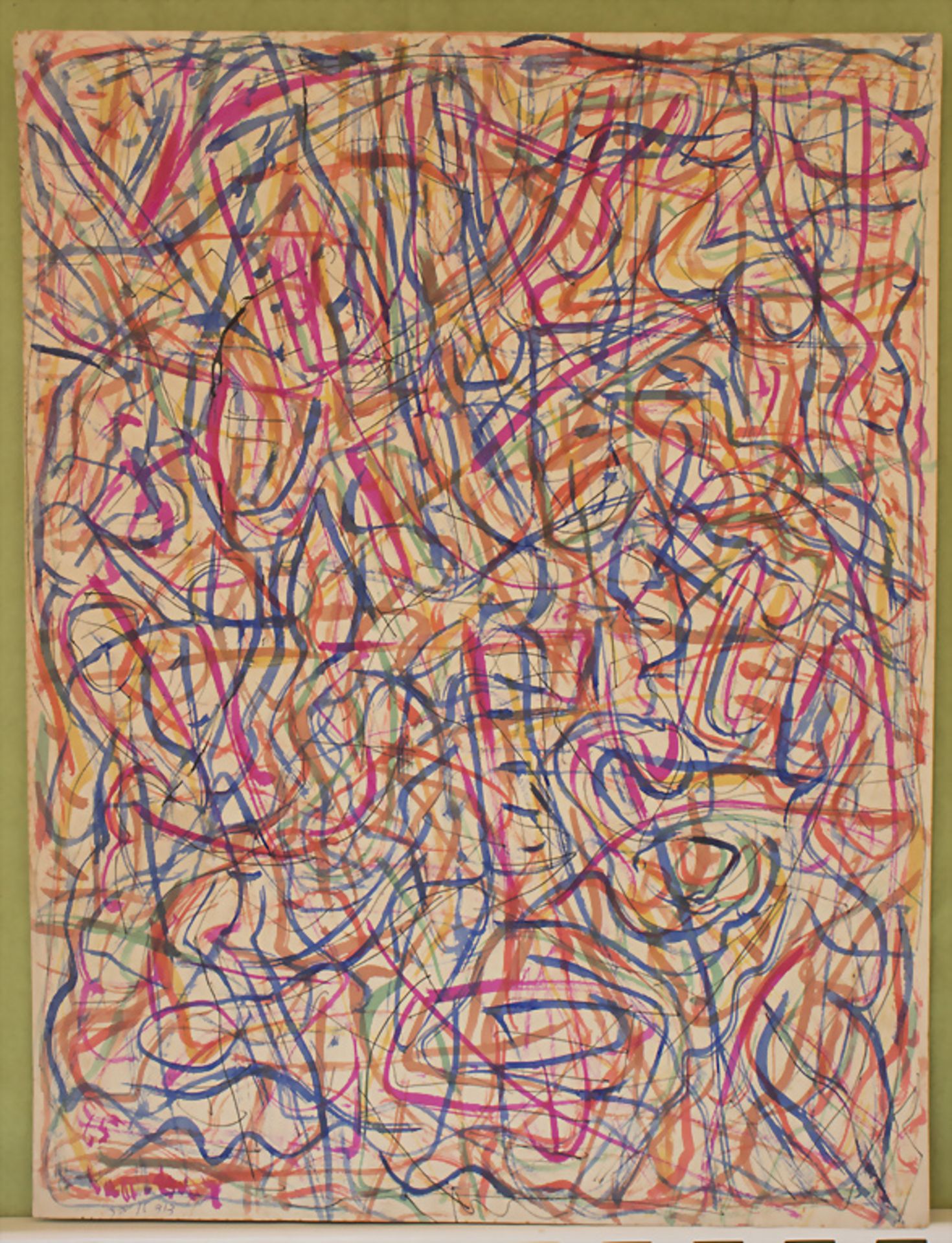 David Lan-Bar (1912-1987), 'Abstrakte Komposition' / 'An abstract composition', 2. Hälfte 20. Jh.
