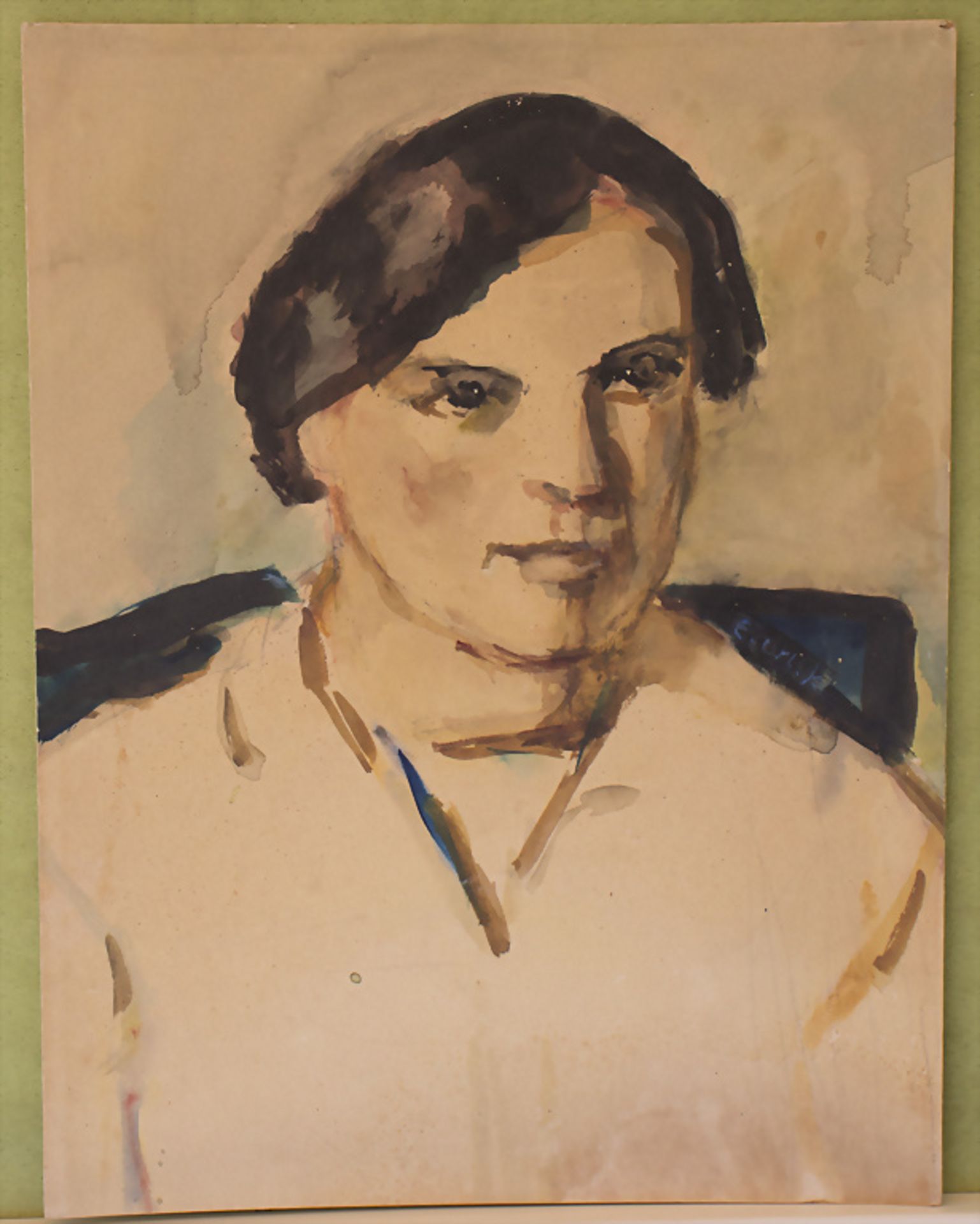 Emil Orlik (1870-1932), Junge Frau / 'A portrait of a young women', um 1900