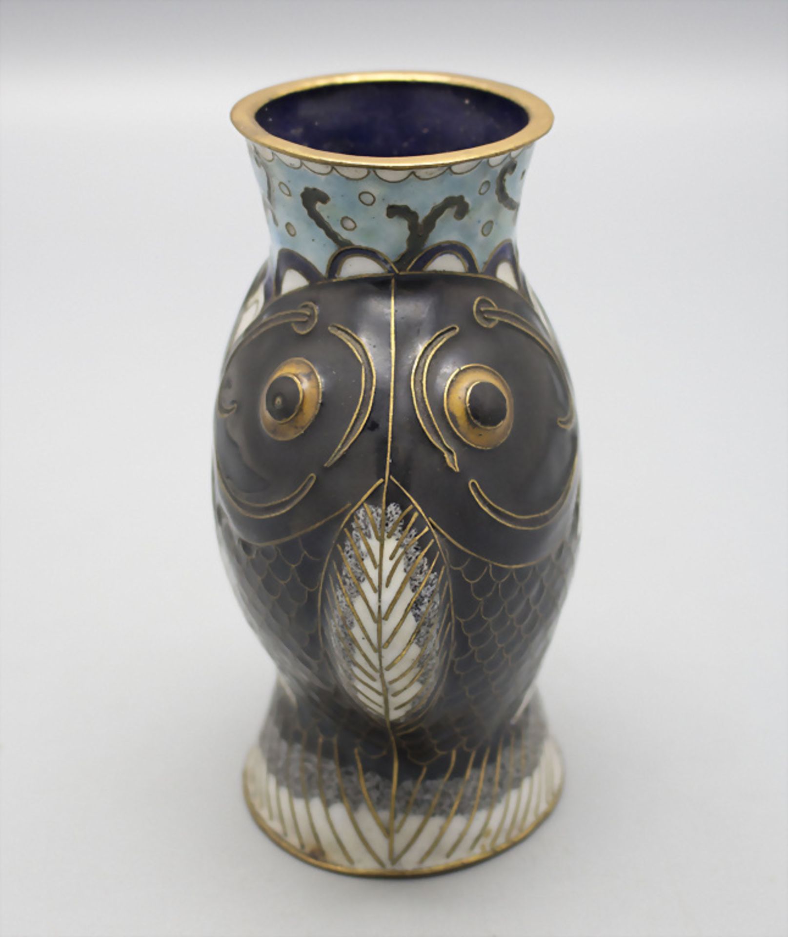 Seltene Cloisonné-Vase / A rare Cloisonné vase, China, späte Qing Dynastie (1644-1911) - Image 2 of 5