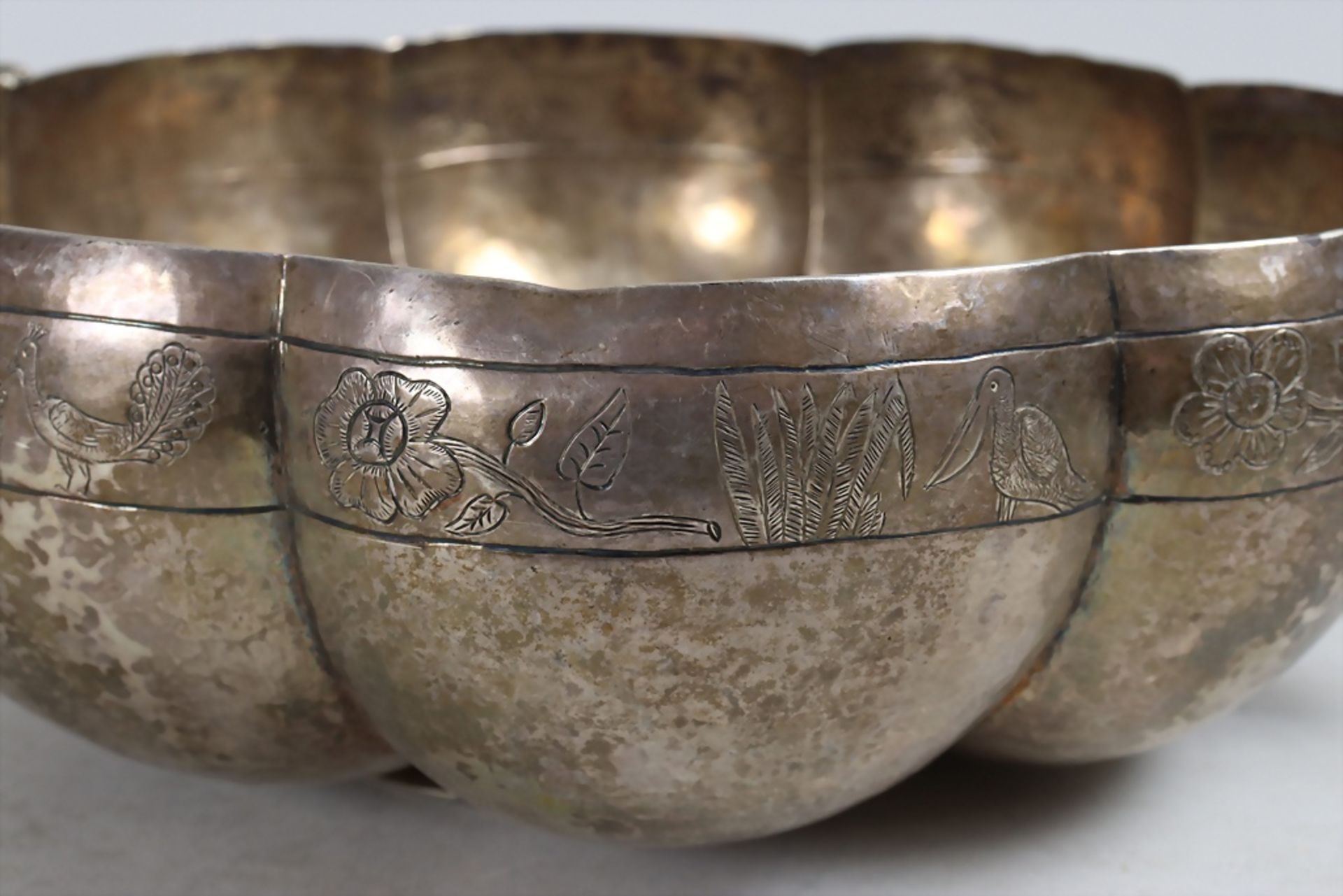 Barock Schüssel / A large Baroque silver bowl, Cayetano Buitrón, Mexico, nach 1810 - Image 6 of 8