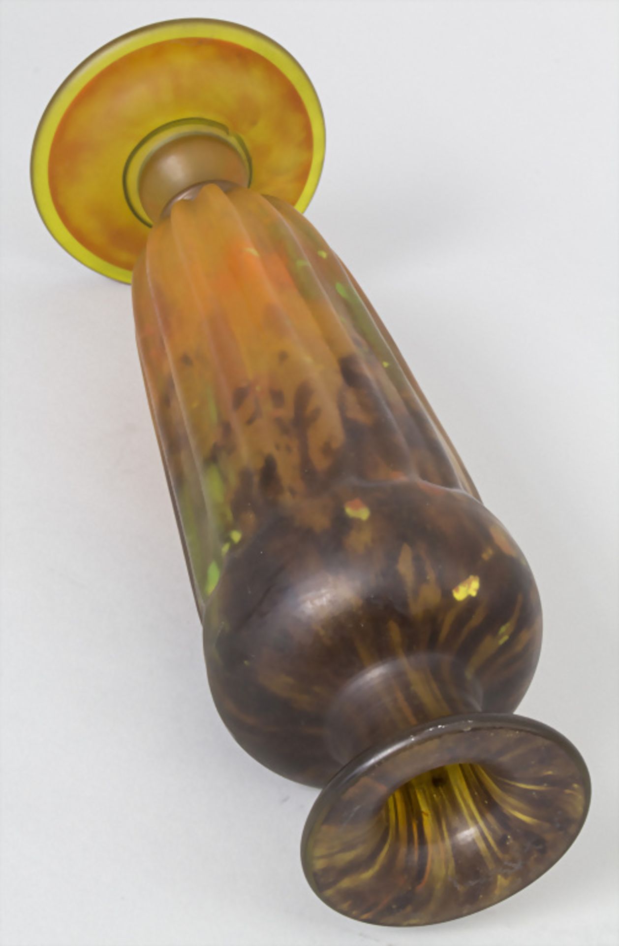 Jugendstil Vase / Art Nouveau glass vase, Daum Frères, Ecole de Nancy, Frankreich, um 1900 - Image 4 of 7