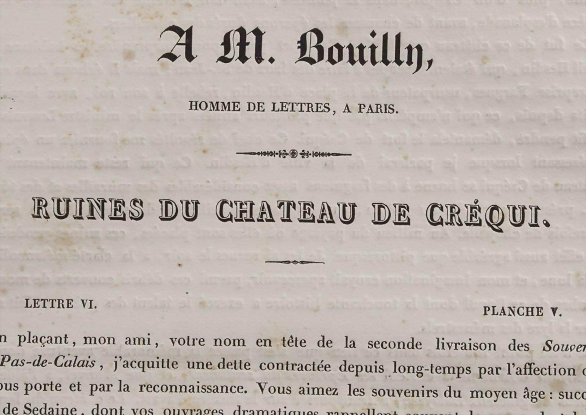 P. Hédouin: 'Souvenir du département du Pas-de-Calais. A son Altesse Royale Madame (Caroline), ... - Bild 2 aus 4