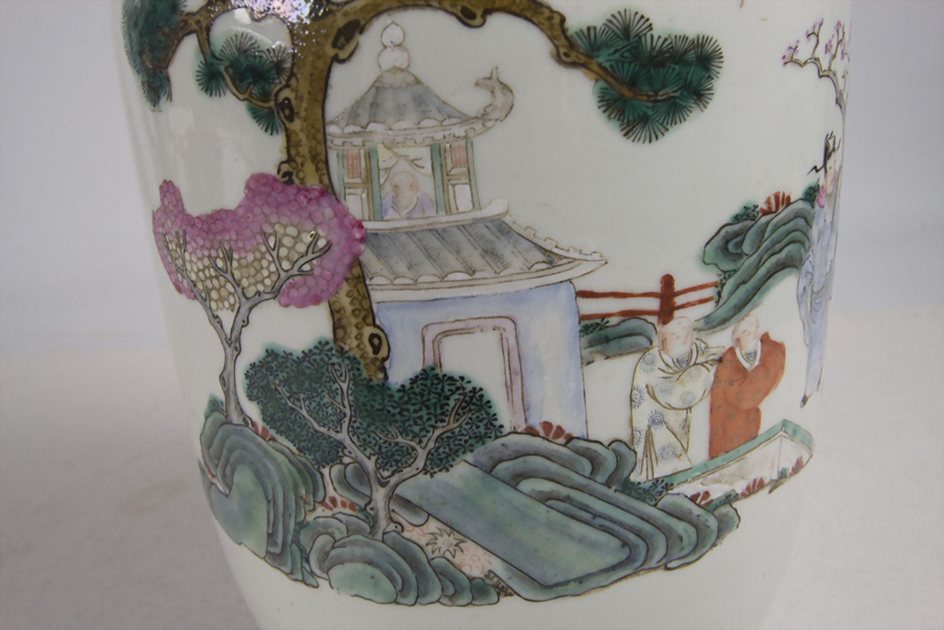 Ziervase / A decorative vase, China, Qing Dynastie (1644-1911), gemarkt Qianlong (1736-1795) - Bild 10 aus 10