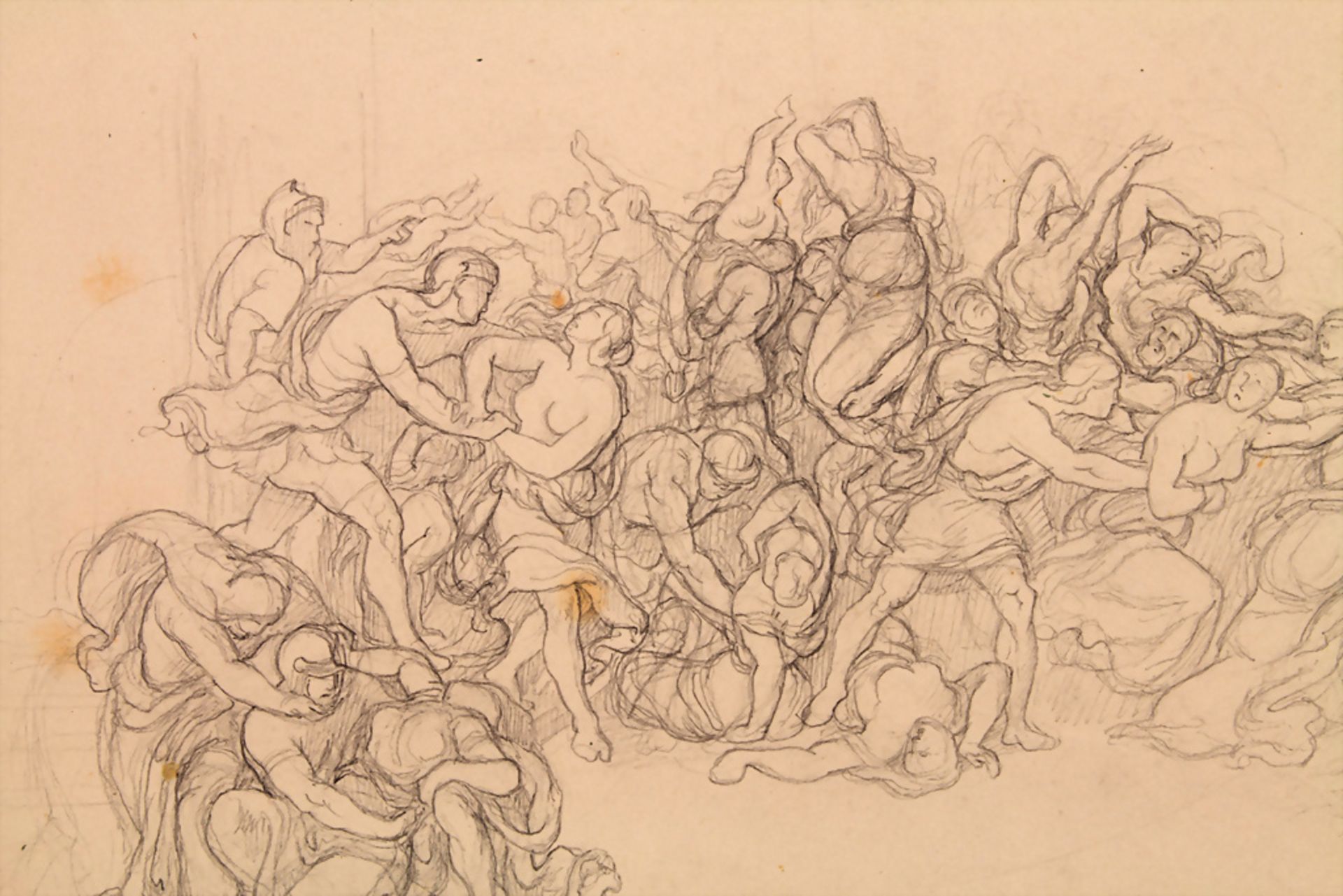 Carl Vornkeller (tätig um 1840), 'Der Raub der Sabinerinnen' / 'The rape of the Sabine women' - Image 2 of 4