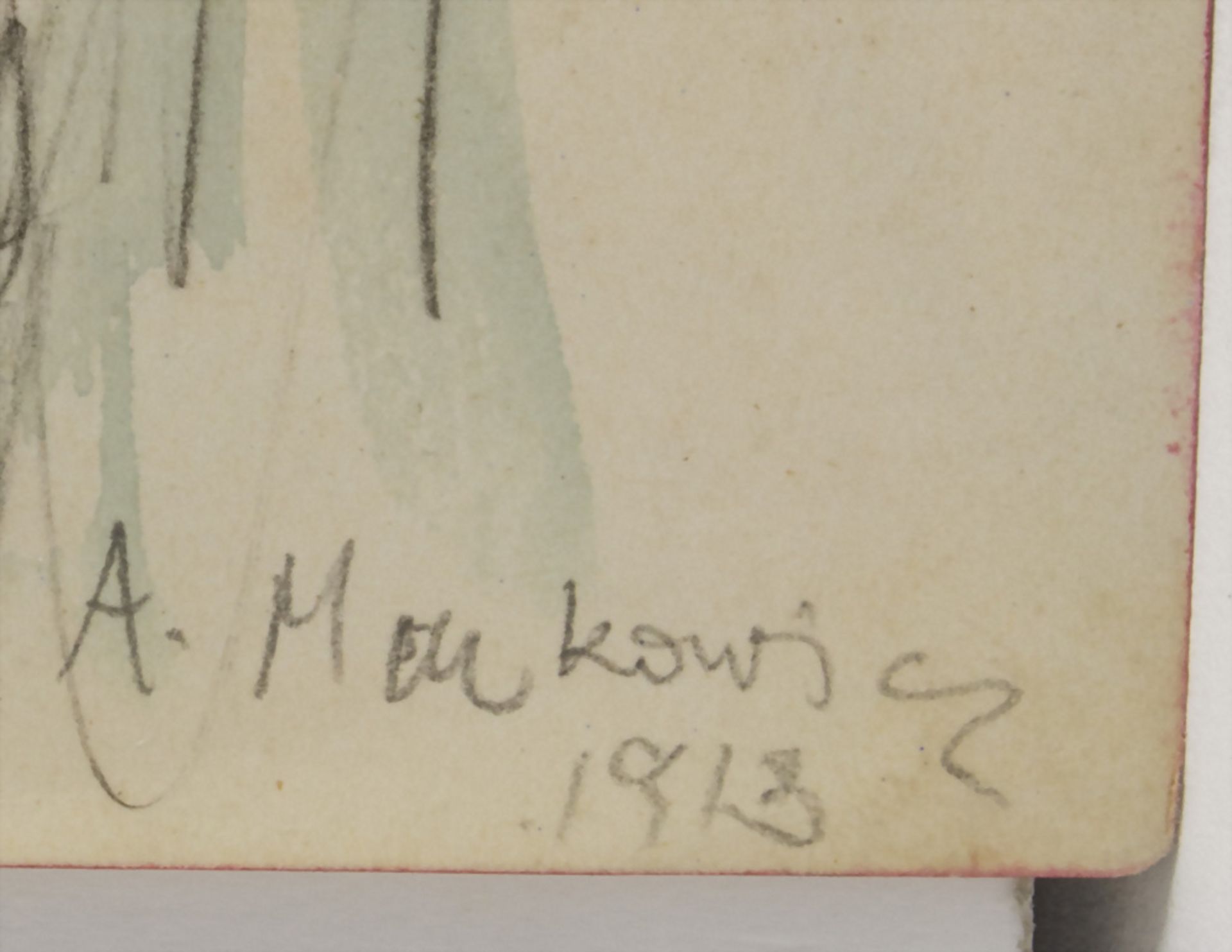 Arthur Markowicz (1872-1934), 'Dwie kobiety z dzieckiem' / 'Two women with a baby', 1913 - Image 2 of 3