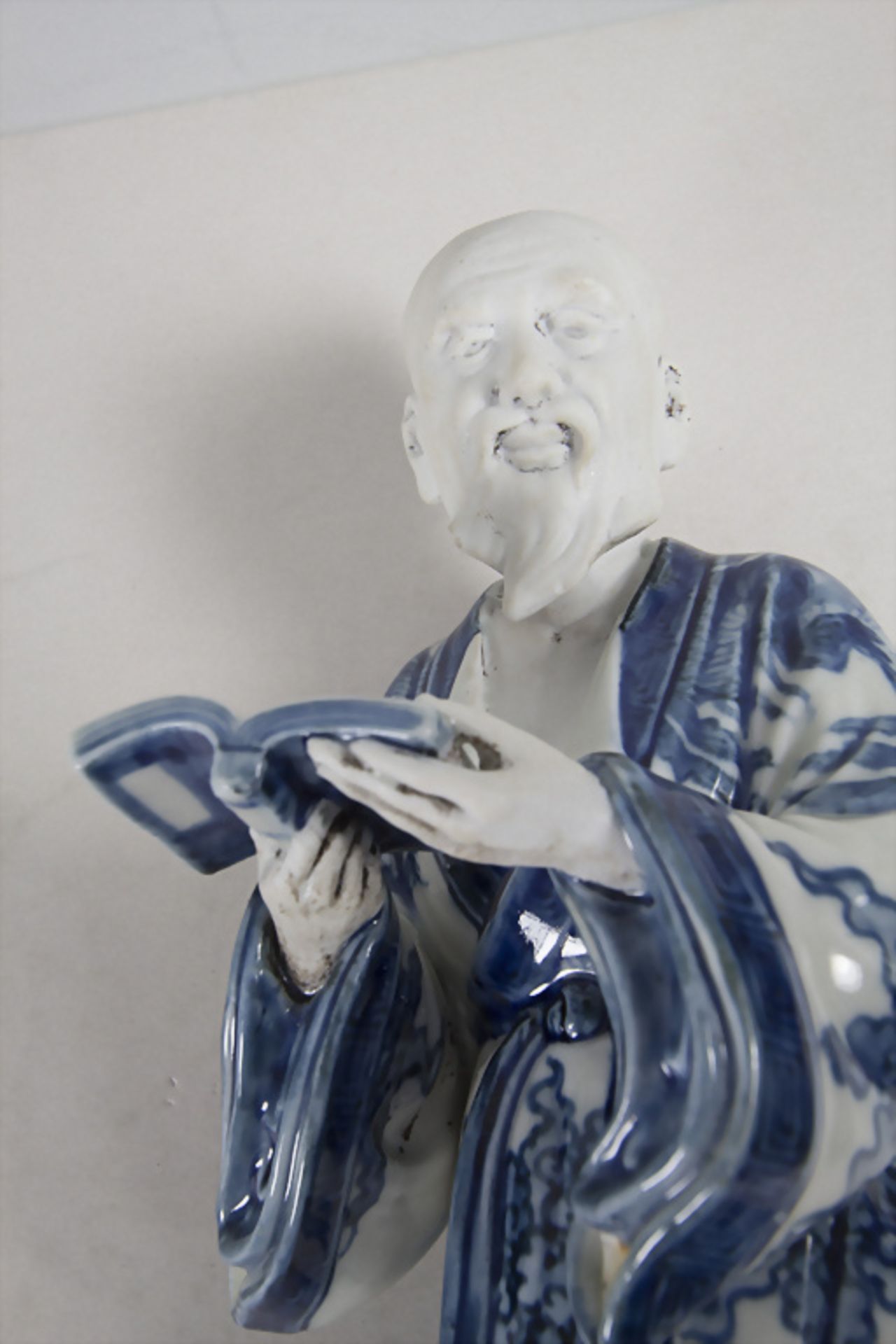 Konfuzius / A figure of Confuzius, China, Qing Dynastie (1644-1911), wohl K'ang Hsi- Periode ... - Image 7 of 8