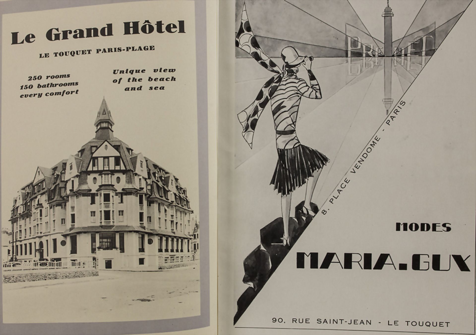 Art Déco Bildband, Le Touquet: 1928 / An illustrated book '1928', Paris, 1928 - Bild 7 aus 13