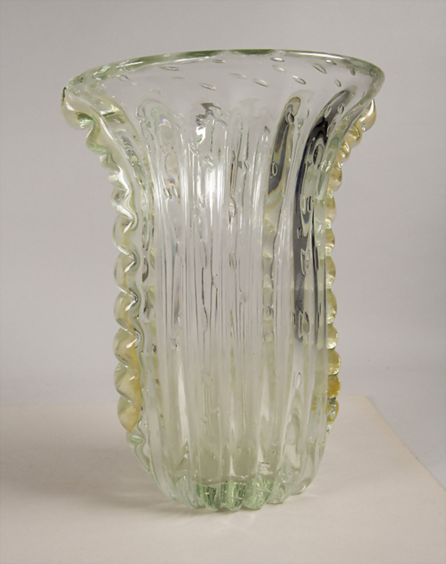Art Déco Glasvase 'Bullicante' / An Art Deco glass vase 'Bullicante', Ermano Toso, Murano, 1930er