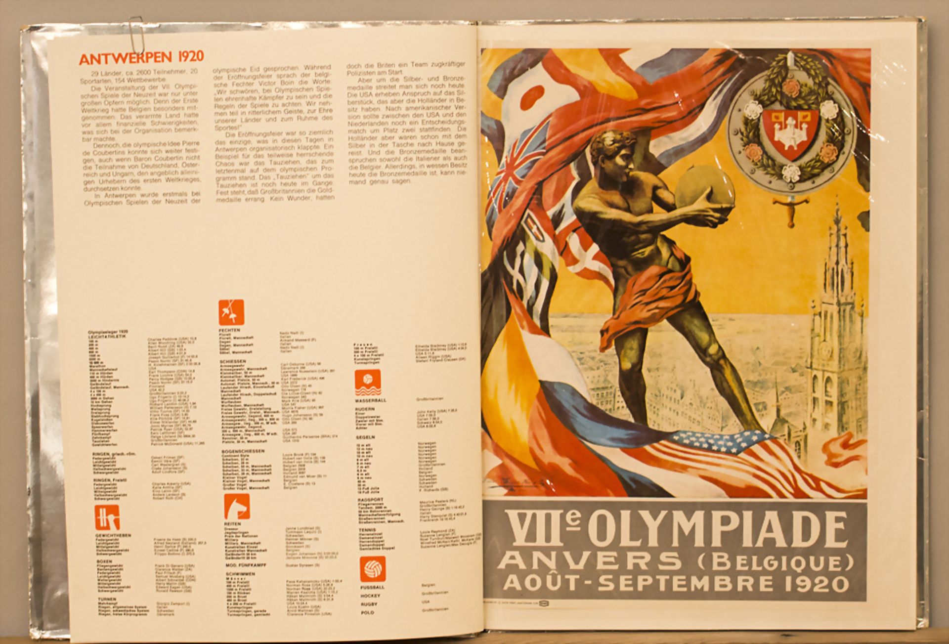 Die Geschichte der Olympischen Spiele in dreizehn Postern 1912-1972, Texaco, 1972