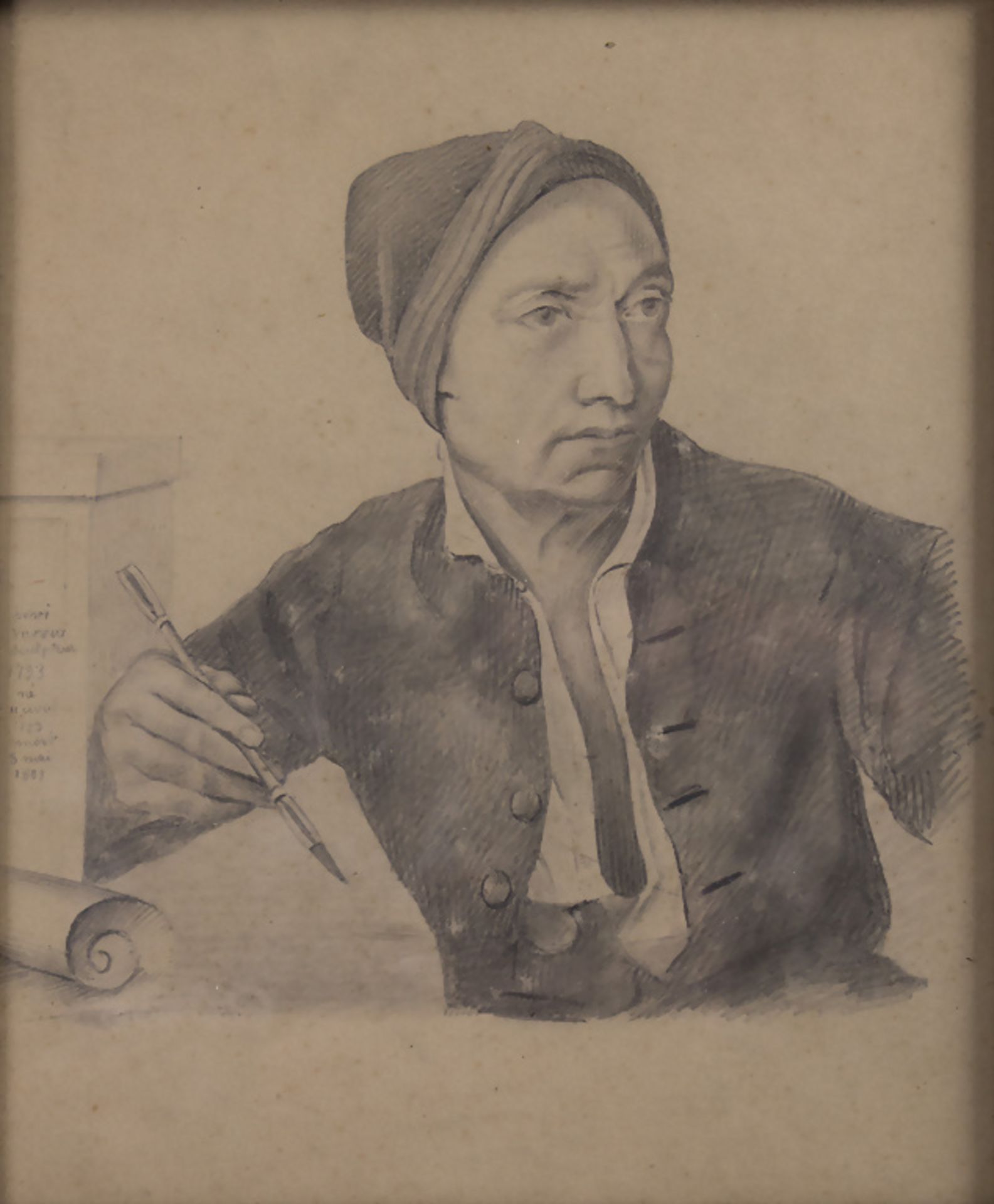 Porträtist des 19. Jh., 'Porträt von Henri Vivreux' / 'A portrait of Henri Vivreux', ...