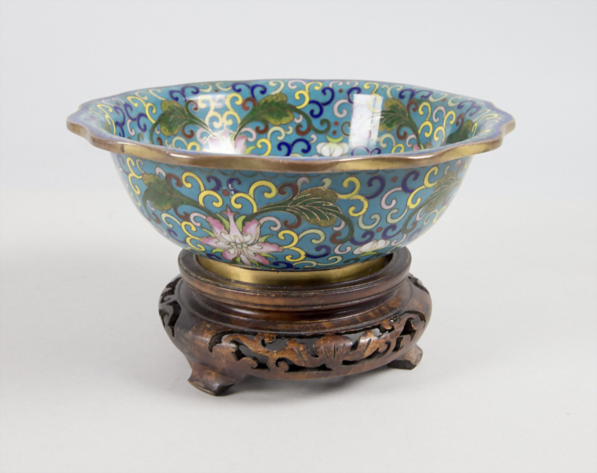 Cloisonné-Schale / A Cloisonné bowl, China, Qianlong-Periode - Image 4 of 6