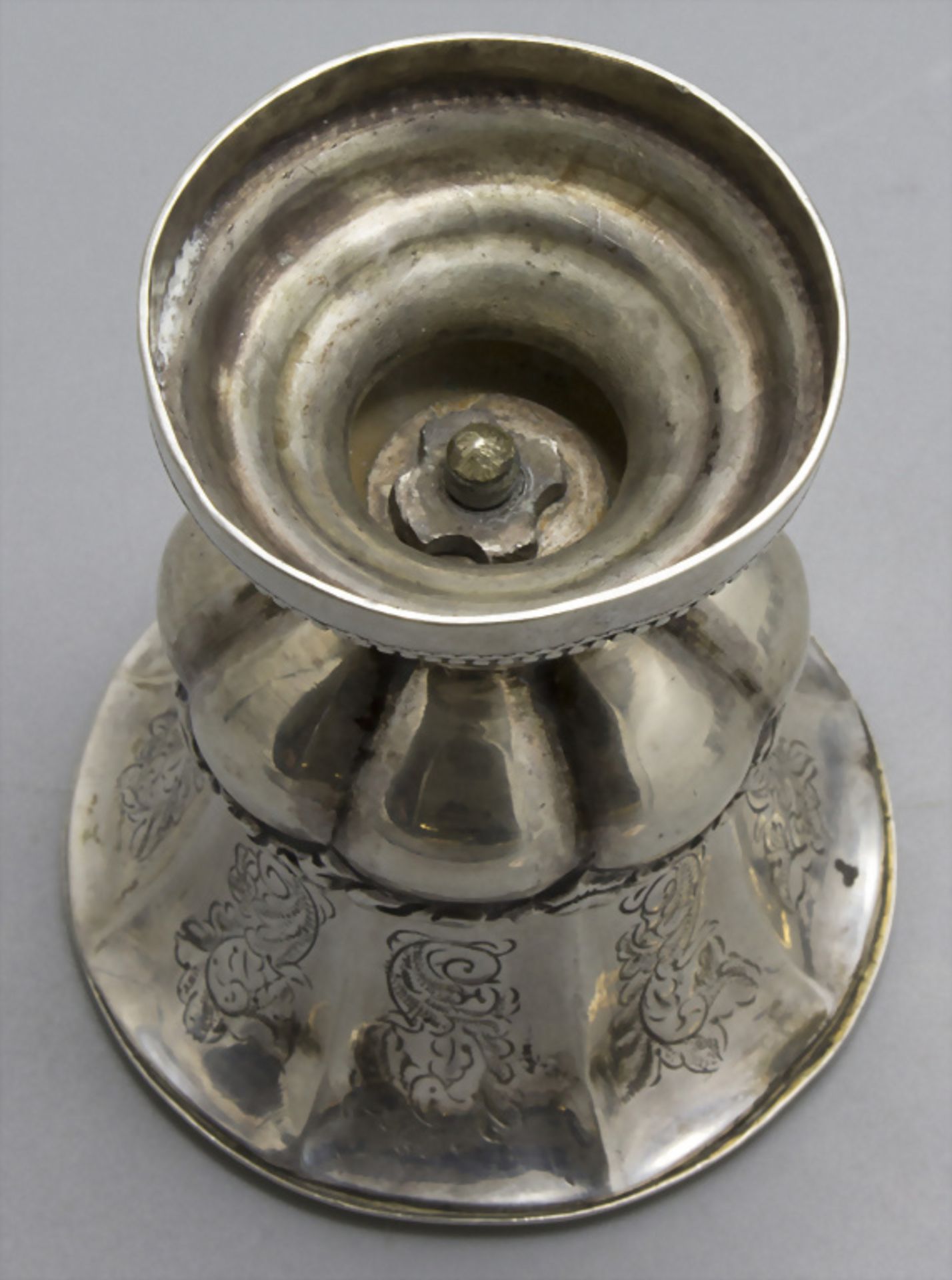 6 Kiddush Becher / 6 silver beaker, Neapel / Napoli / Naples, nach 1834 - Image 4 of 5